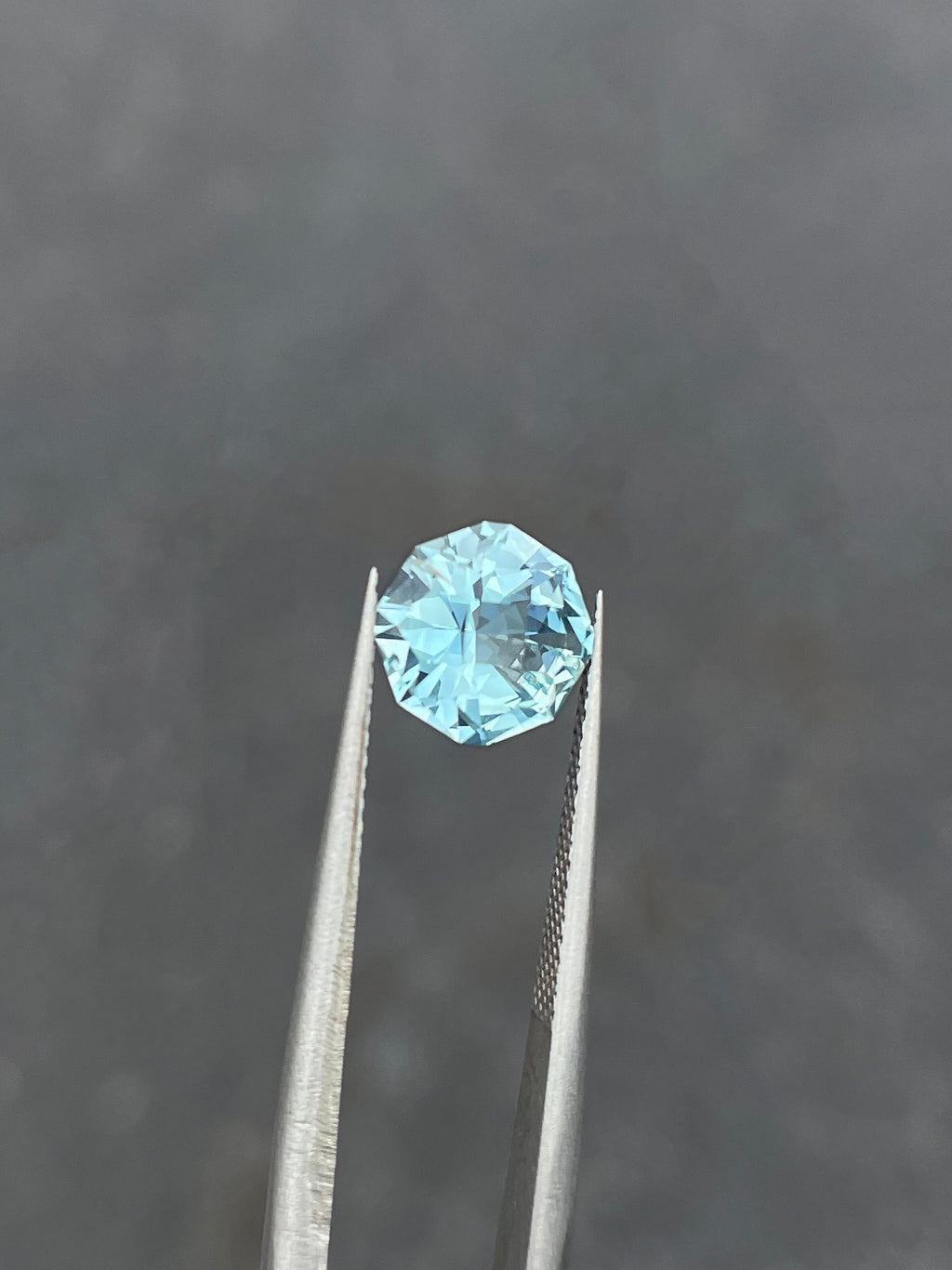 1.21 Carat Aquamarine, 7.60mm Round, Loose Gemstone, Bright Blue, Mined in Zambia