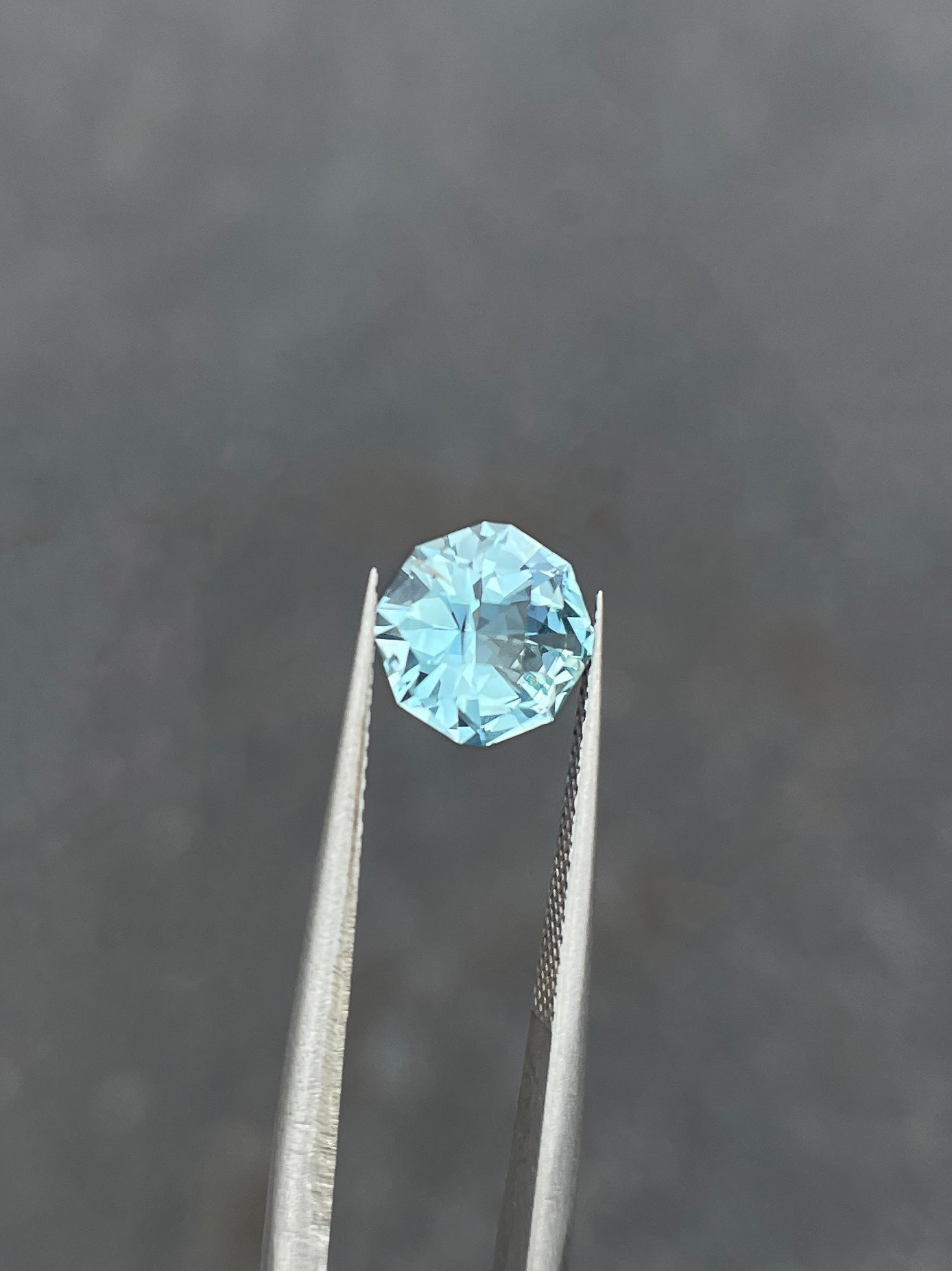 1.21 Carat Aquamarine, 7.60mm Round, Loose Gemstone, Bright Blue, Mined in Zambia