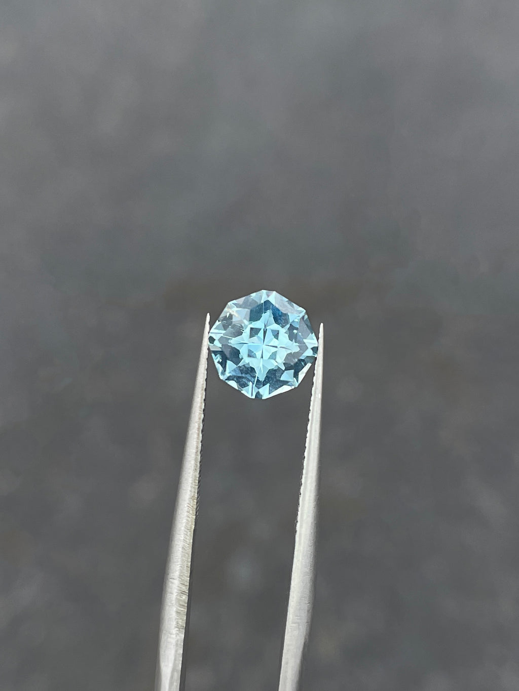 1.21 Carat Aquamarine, 7.60mm Round, Loose Gemstone, Bright Blue, Mined in Zambia