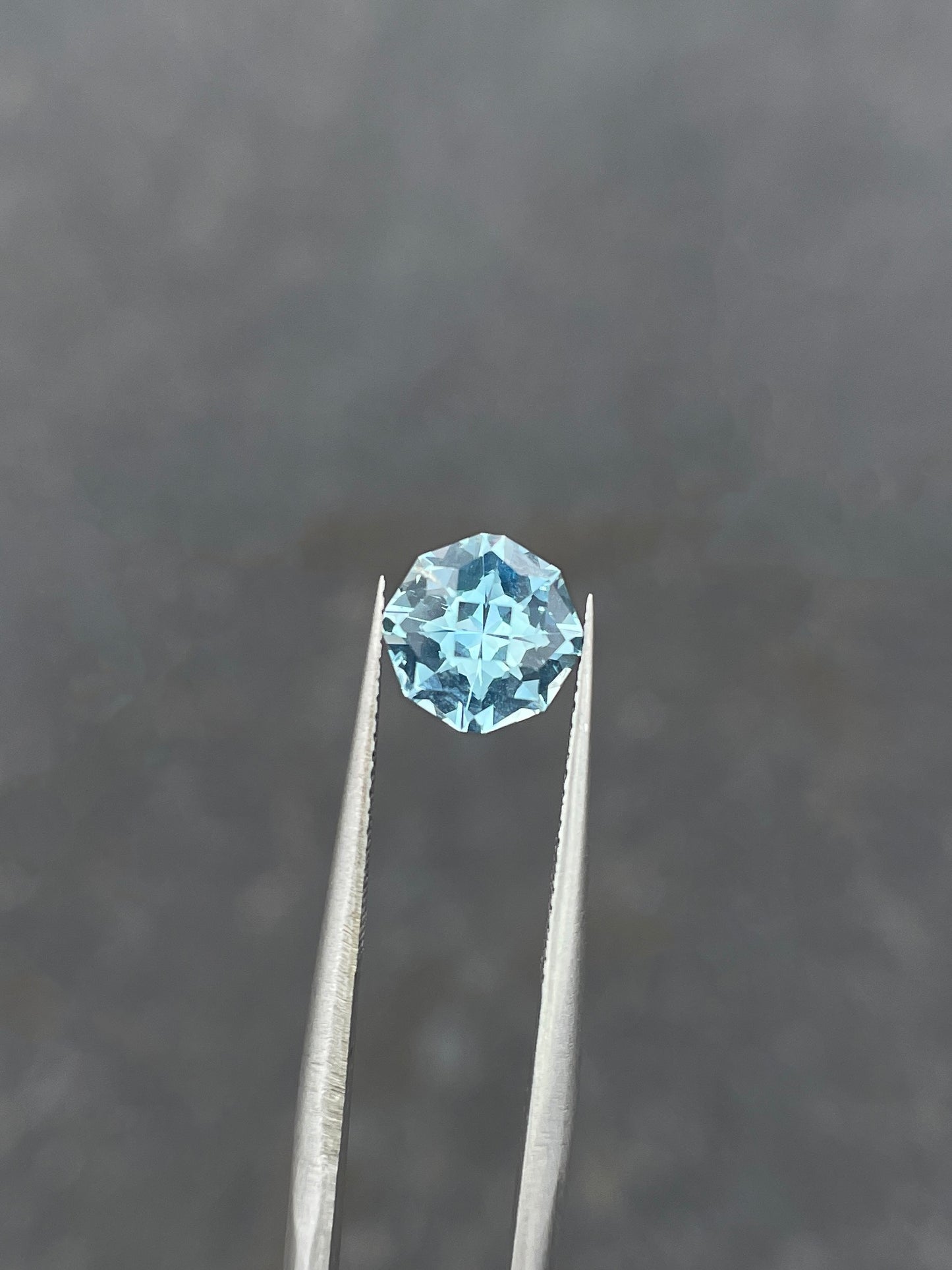 1.21 Carat Aquamarine, 7.60mm Round, Loose Gemstone, Bright Blue, Mined in Zambia