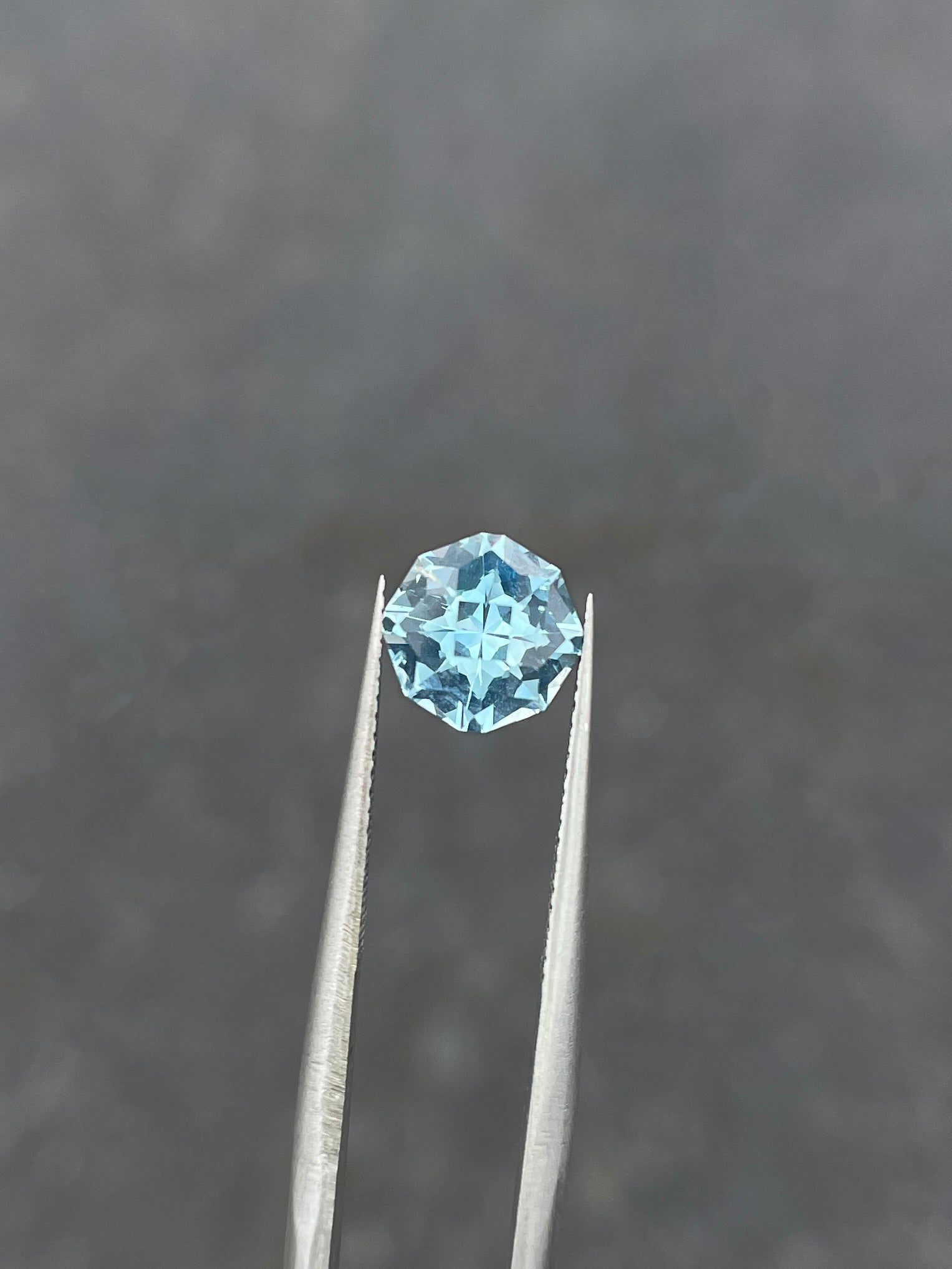 1.21 Carat Aquamarine, 7.60mm Round, Loose Gemstone, Bright Blue, Mined in Zambia