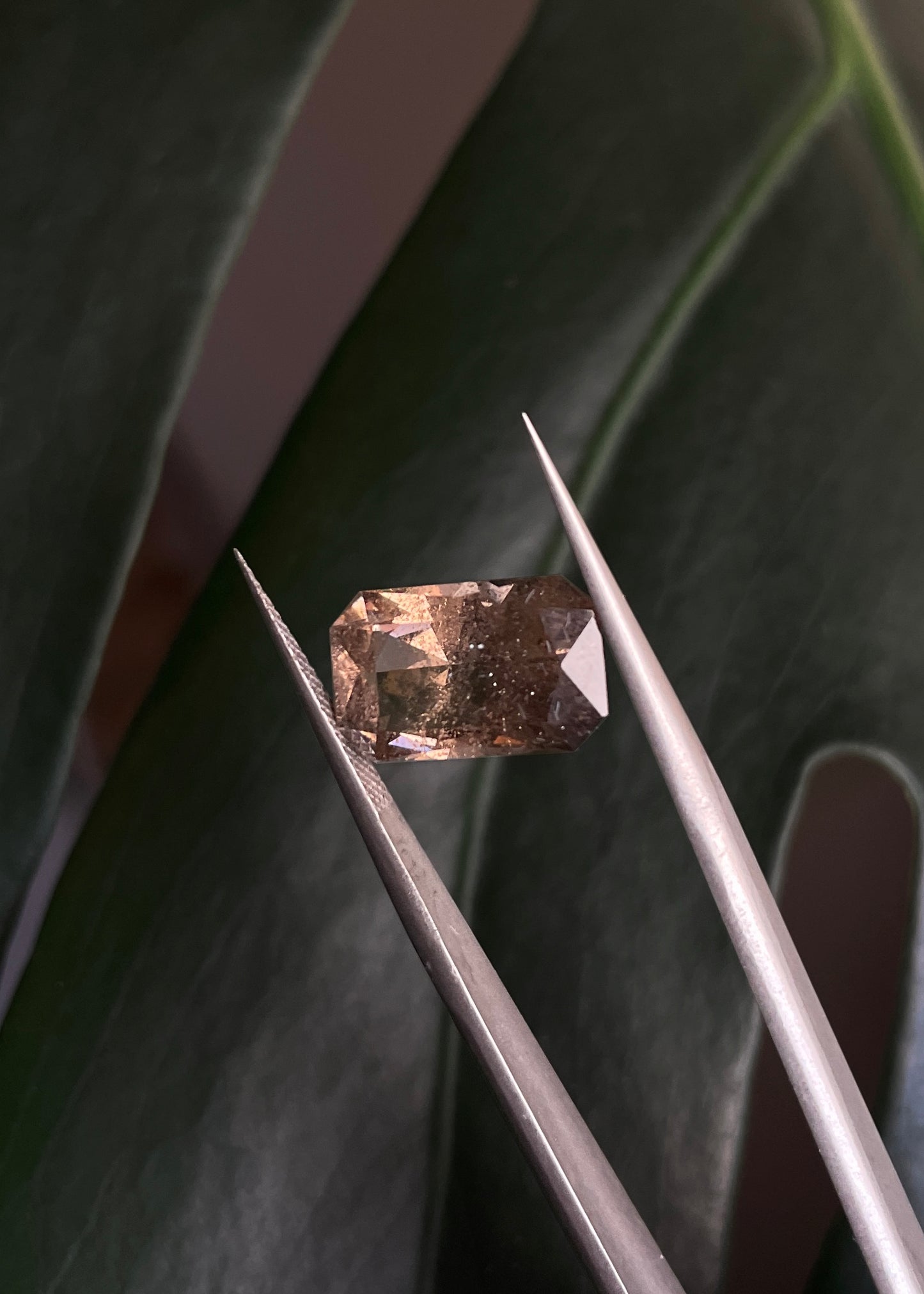 Smoky Quartz Emerald Cut Gemstone