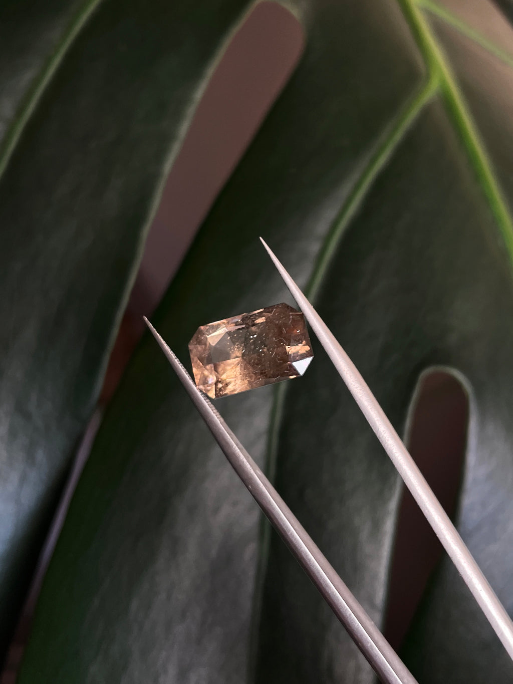 Smoky Quartz Emerald Cut Gemstone