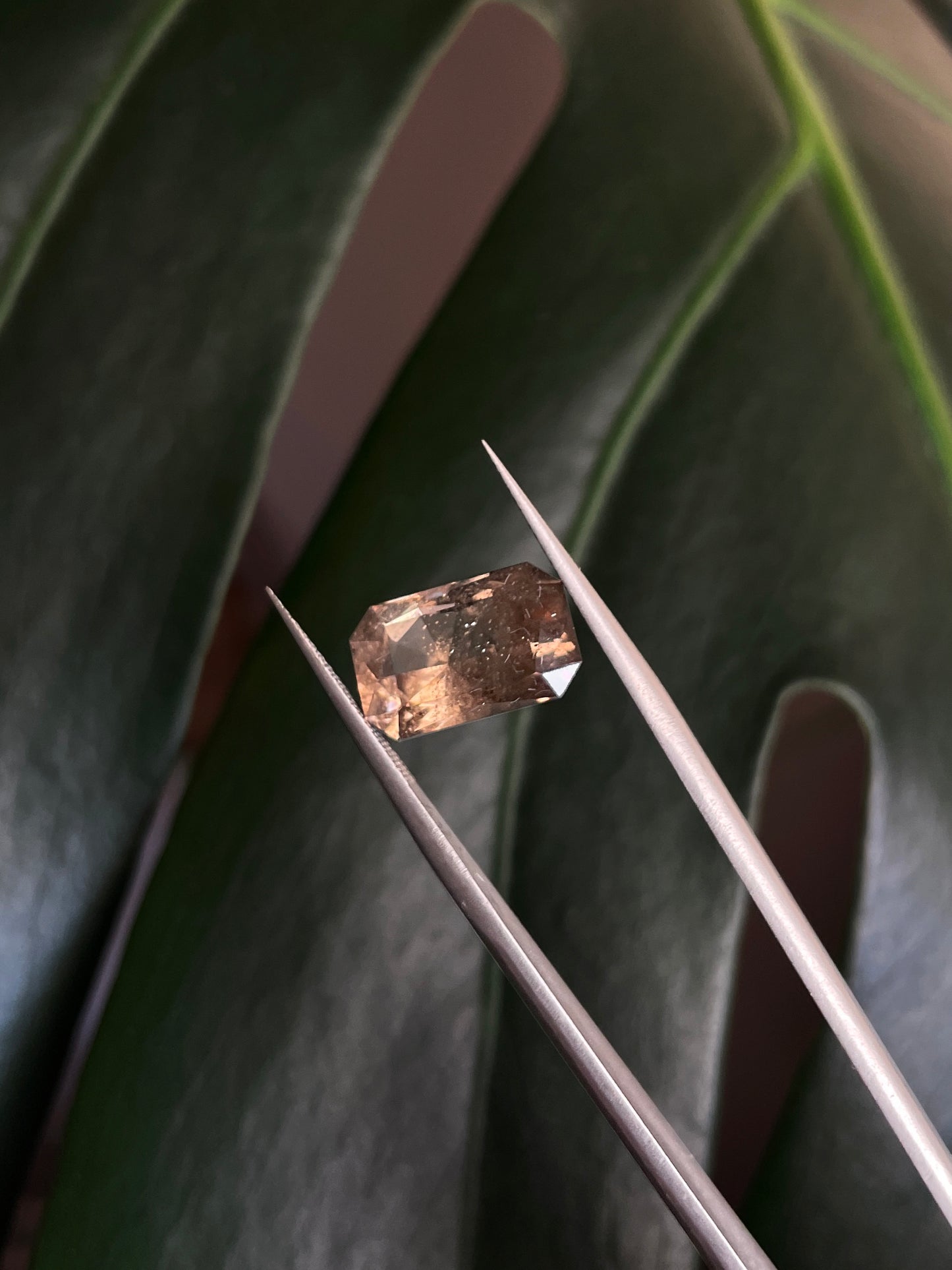 Smoky Quartz Emerald Cut Gemstone