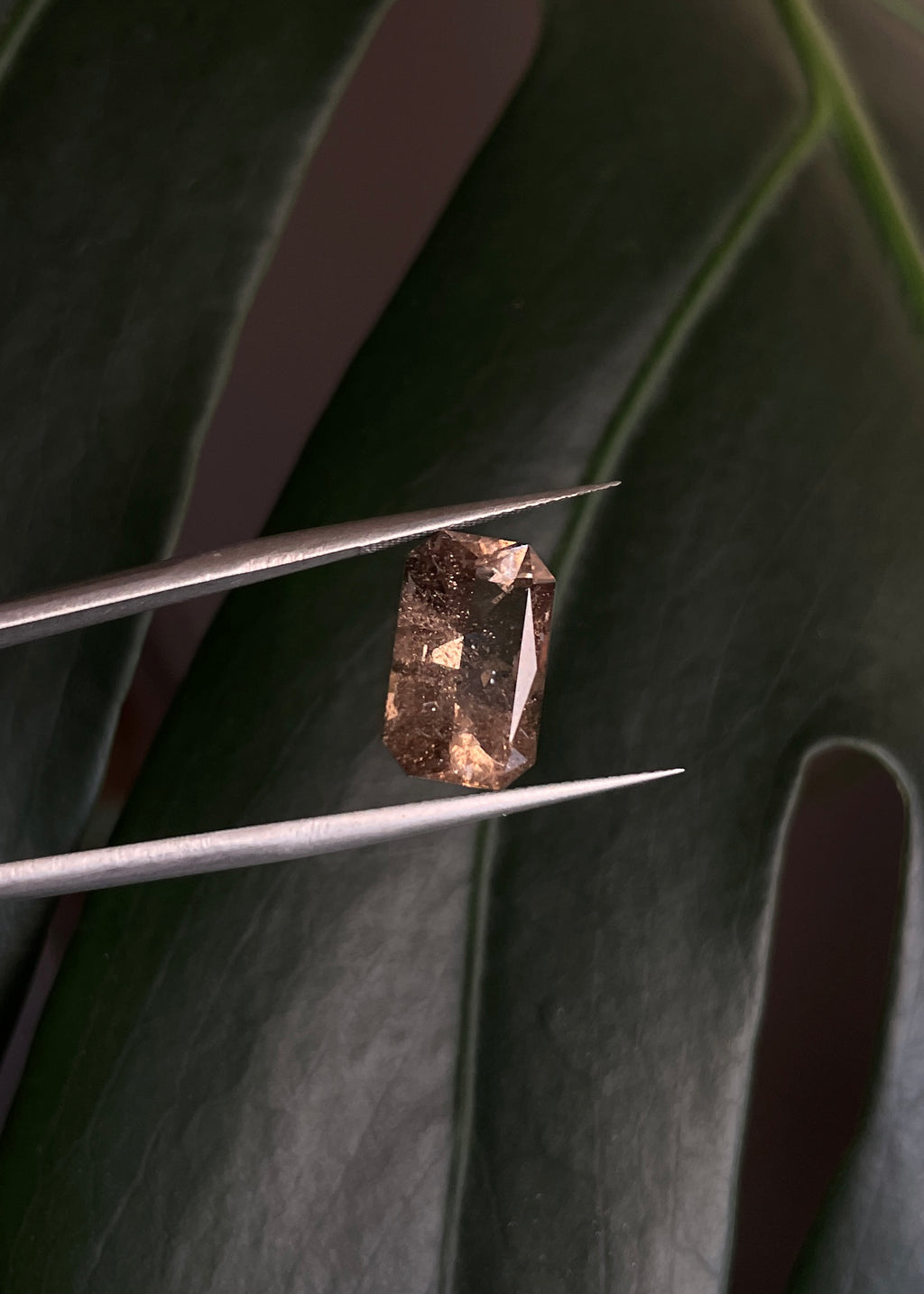 Smoky Quartz Emerald Cut Gemstone
