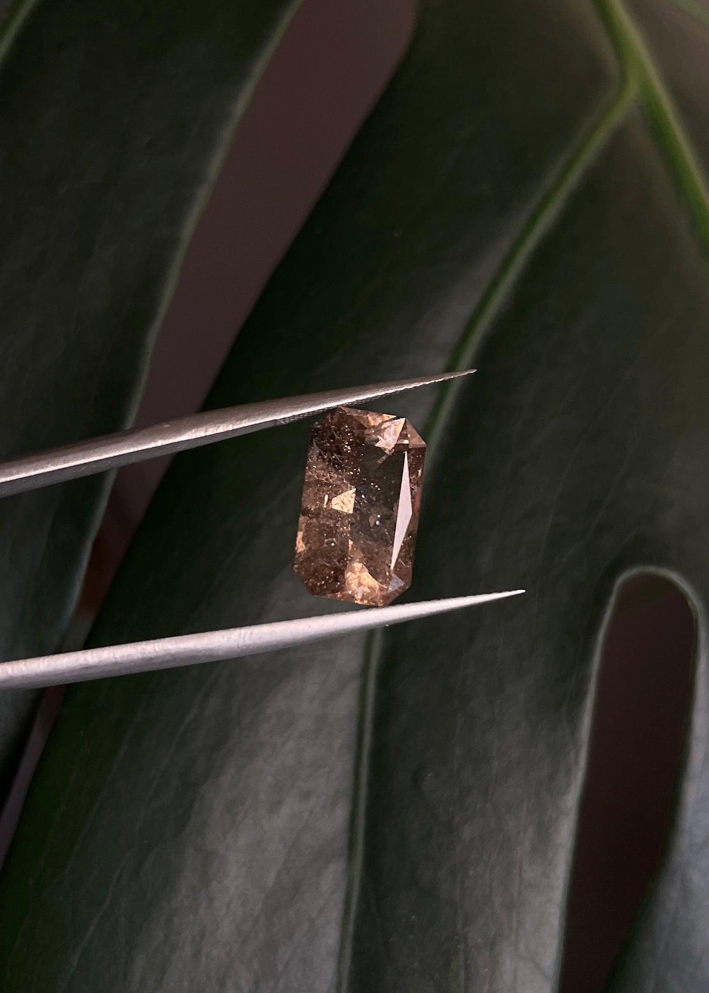 Smoky Quartz Emerald Cut Gemstone