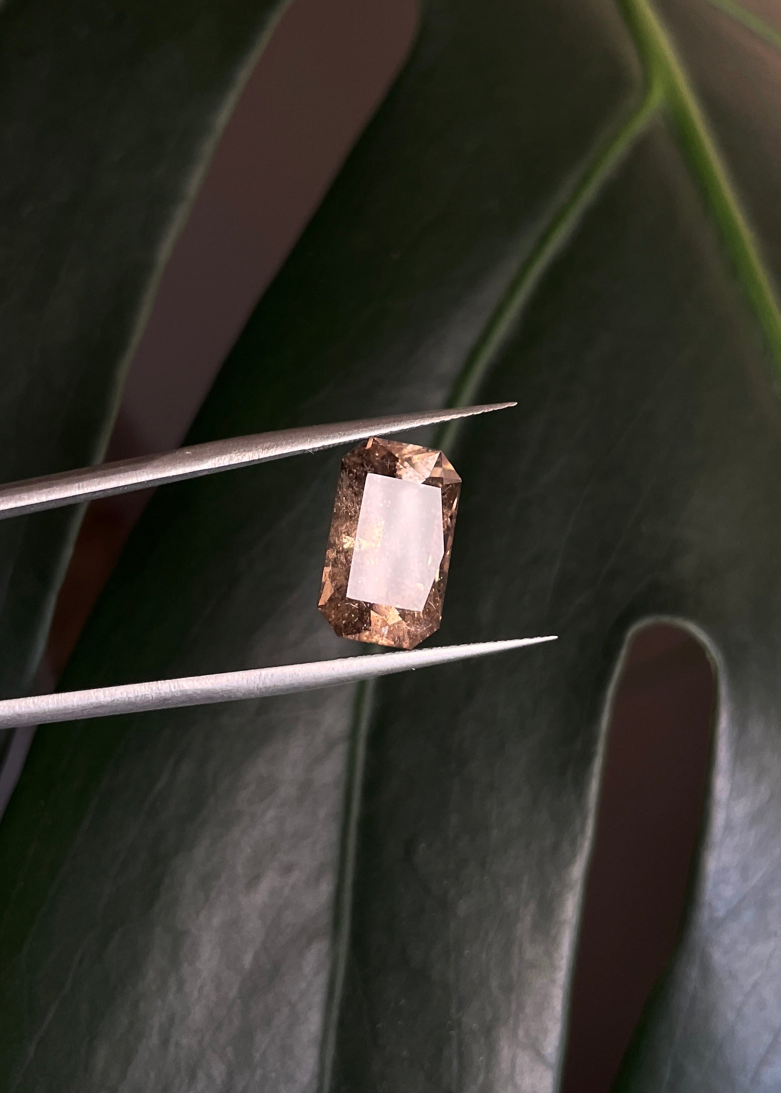 Smoky Quartz Emerald Cut Gemstone