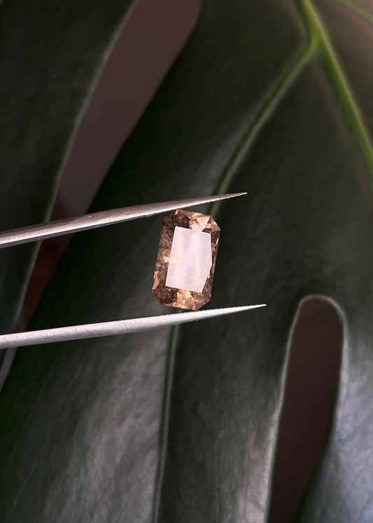 Smoky Quartz Emerald Cut Gemstone
