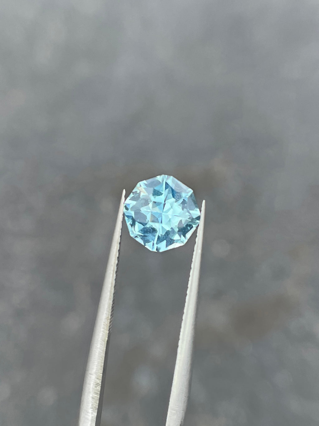 1.21 Carat Aquamarine, 7.60mm Round, Loose Gemstone, Bright Blue, Mined in Zambia