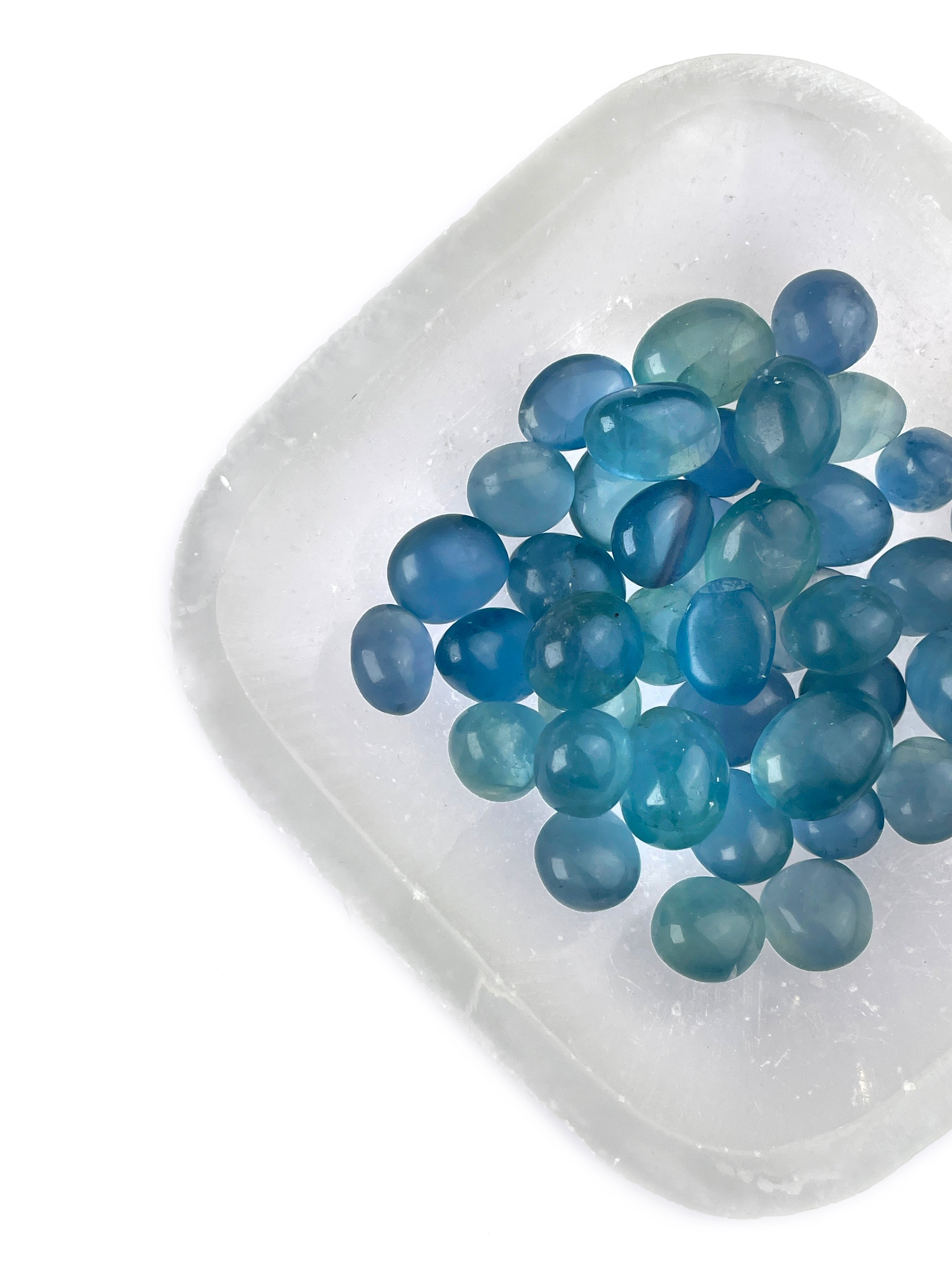 Blue Fluorite Tumbled Crystals | Clear Vision