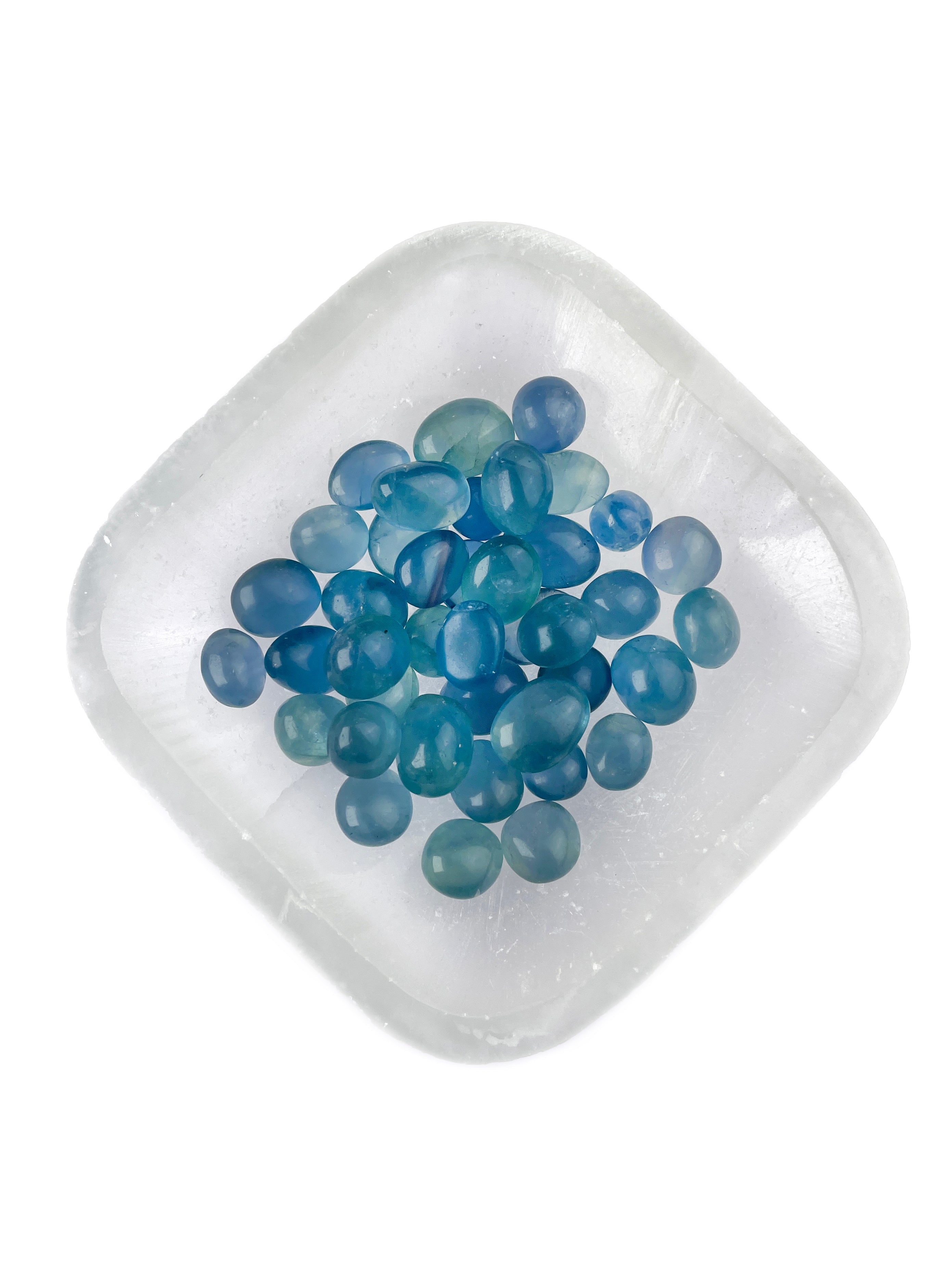 Blue Fluorite Tumbled Crystals | Clear Vision