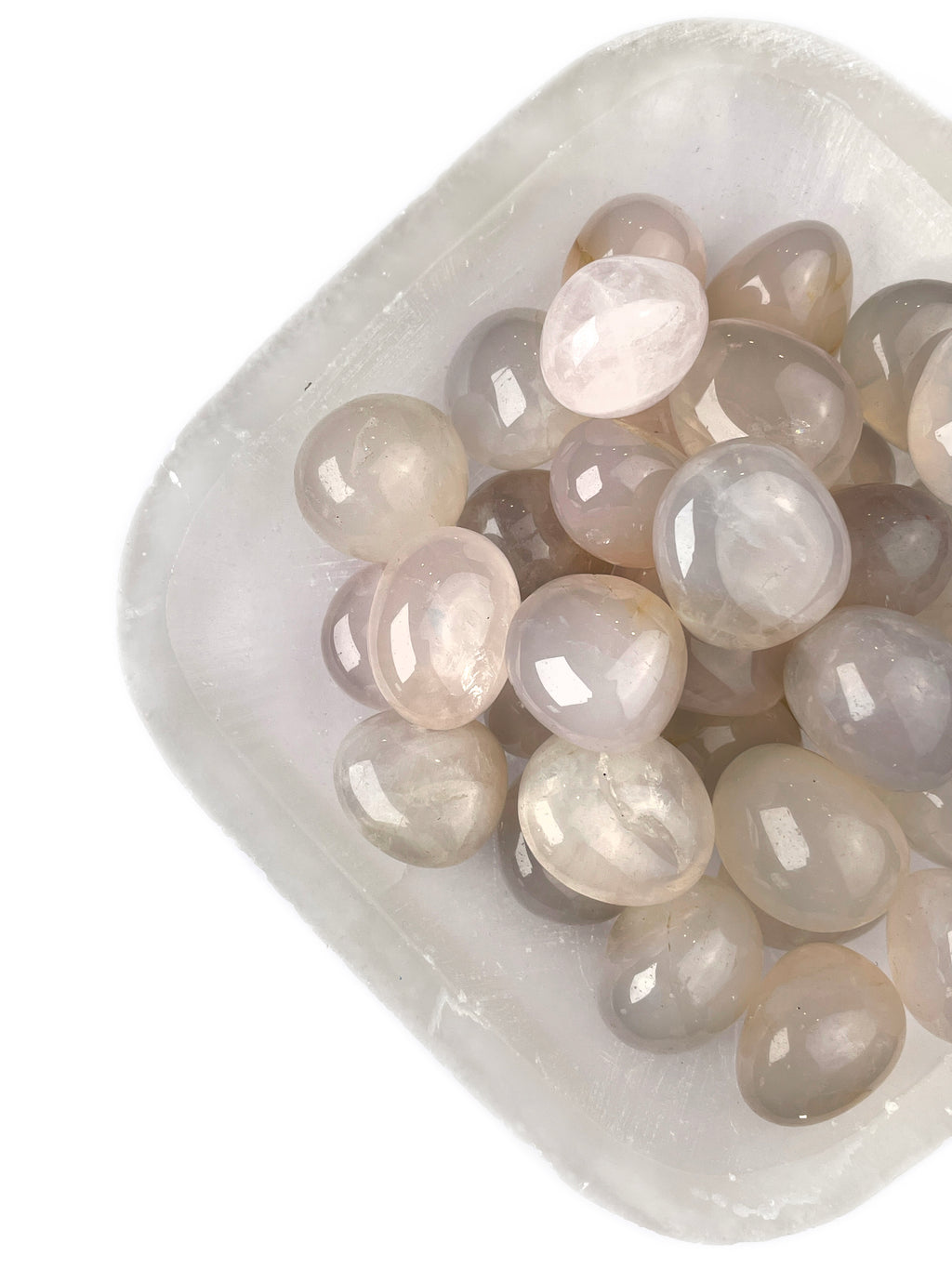 Blue Rose Quartz Tumbled Crystals