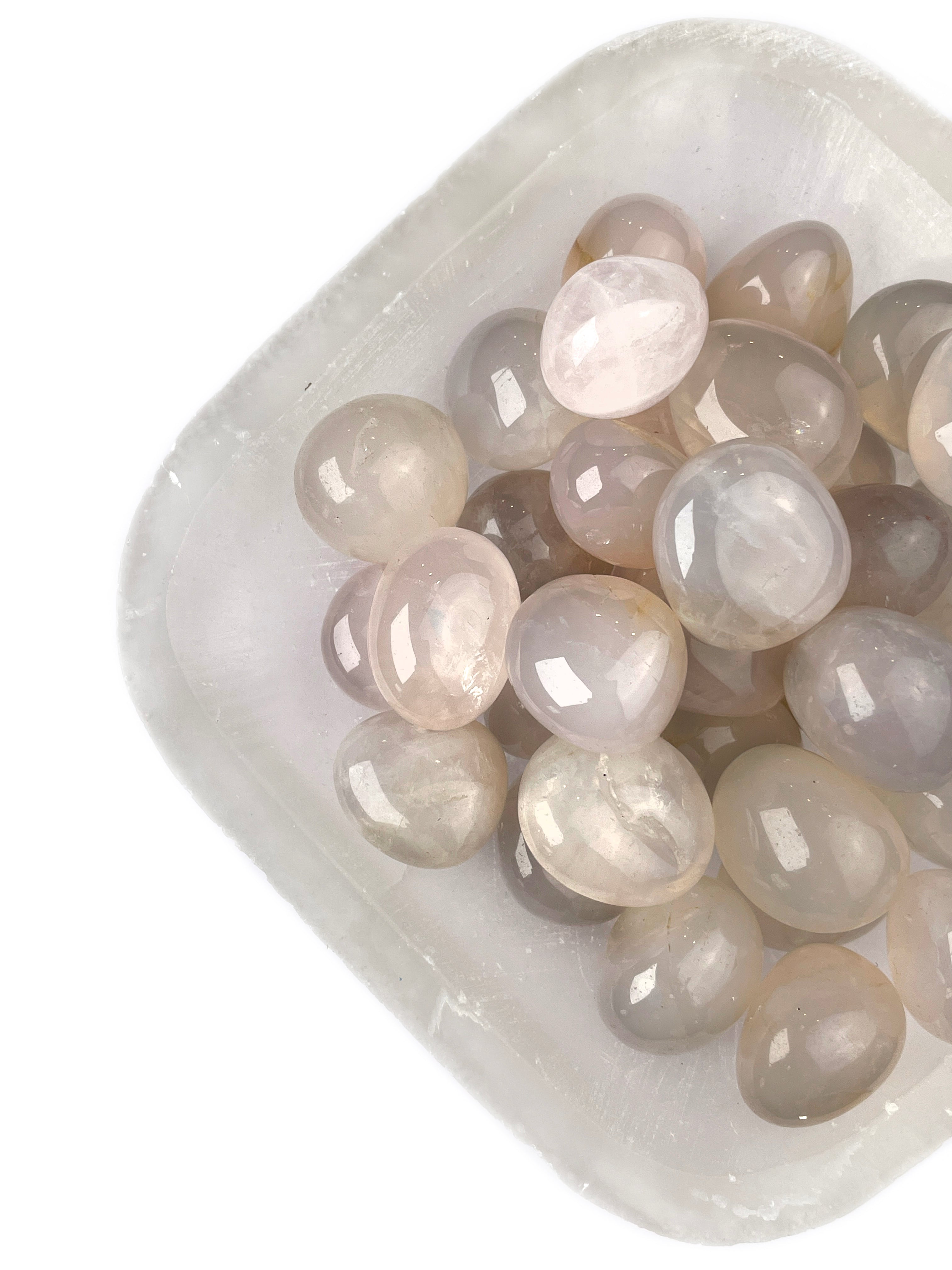 Blue Rose Quartz Tumbled Crystals