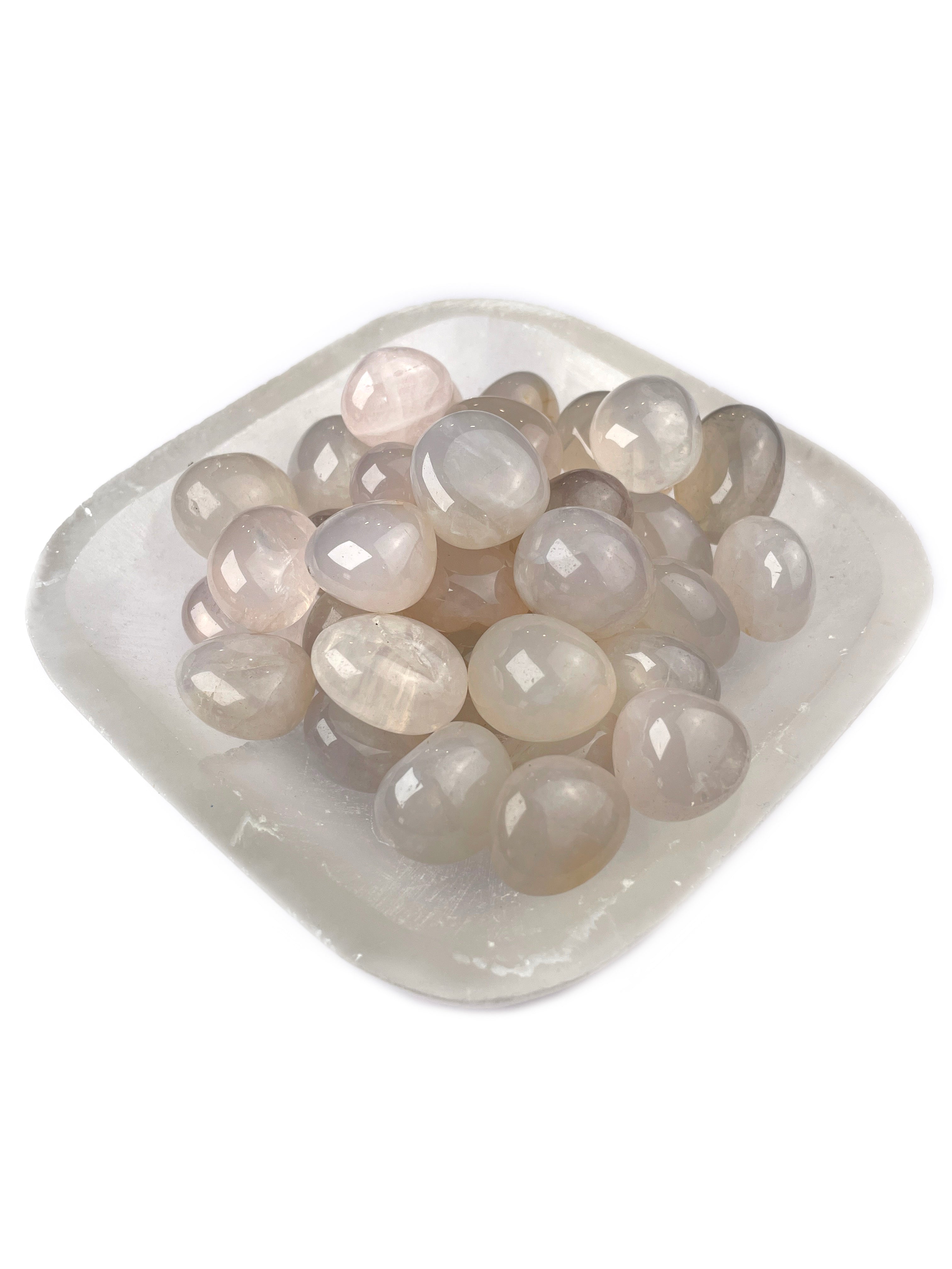 Blue Rose Quartz Tumbled Crystals