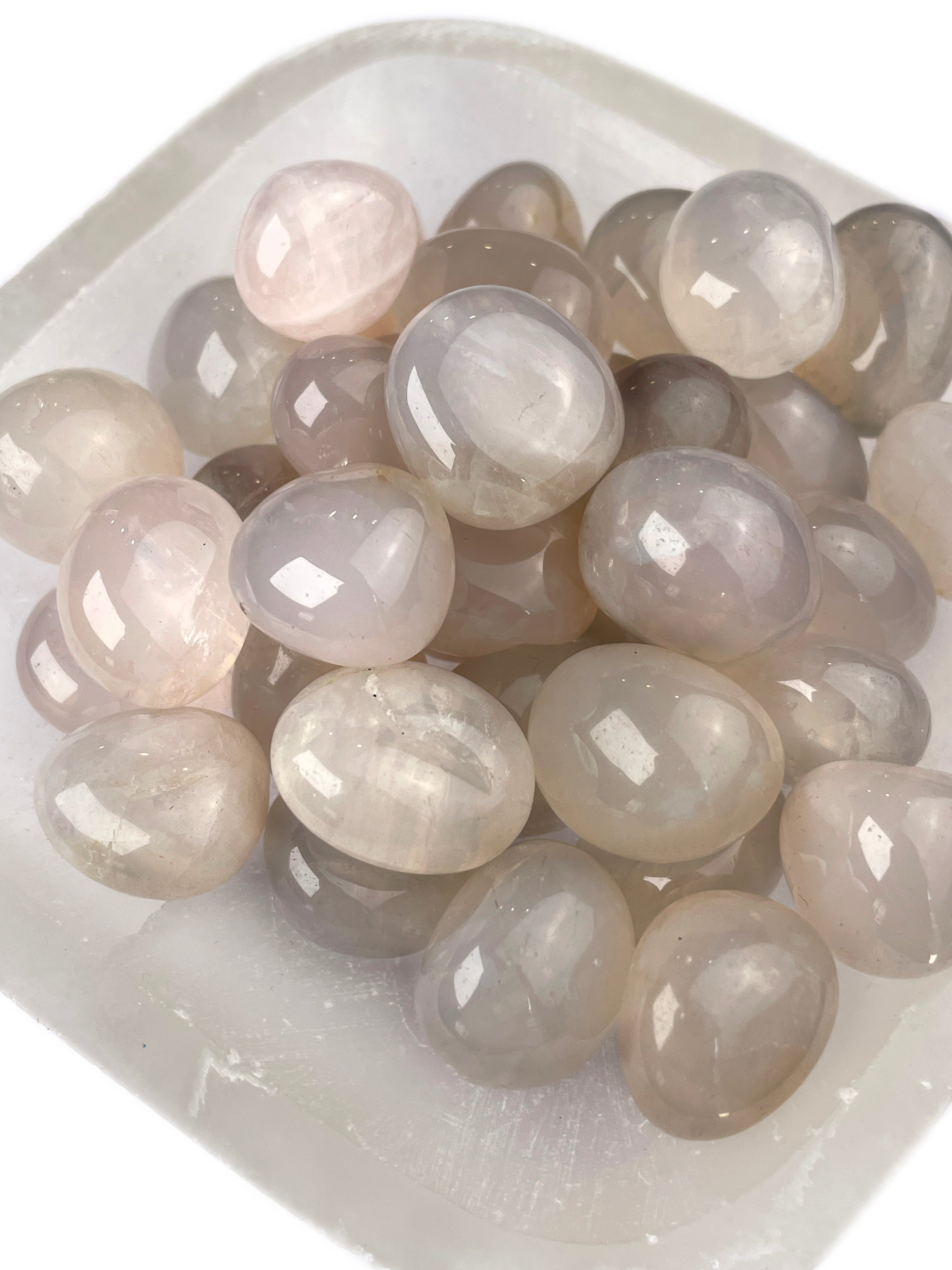 Blue Rose Quartz Tumbled Crystals