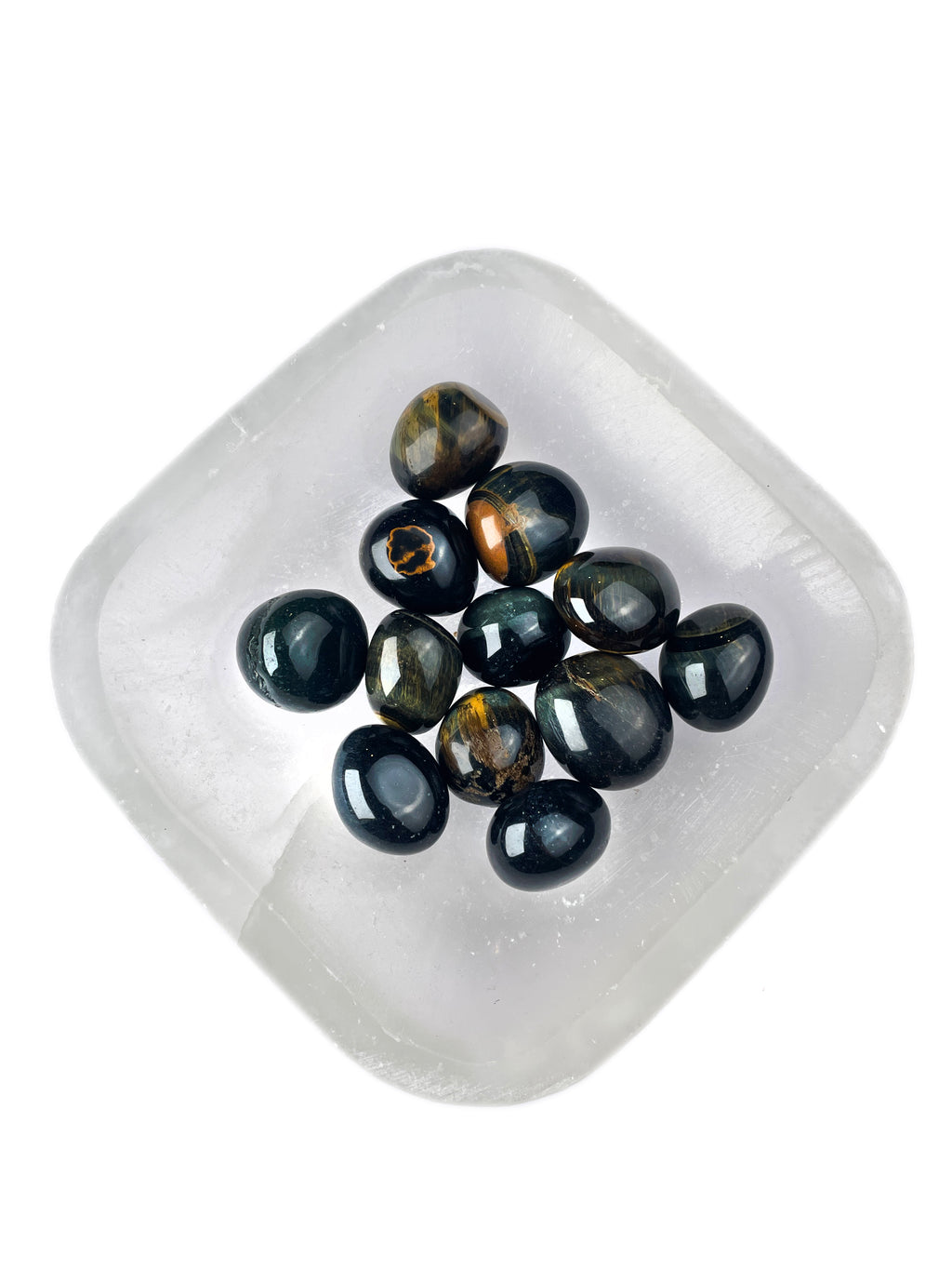 Blue Tiger's Eye Tumbled Crystals | Soothing Vision