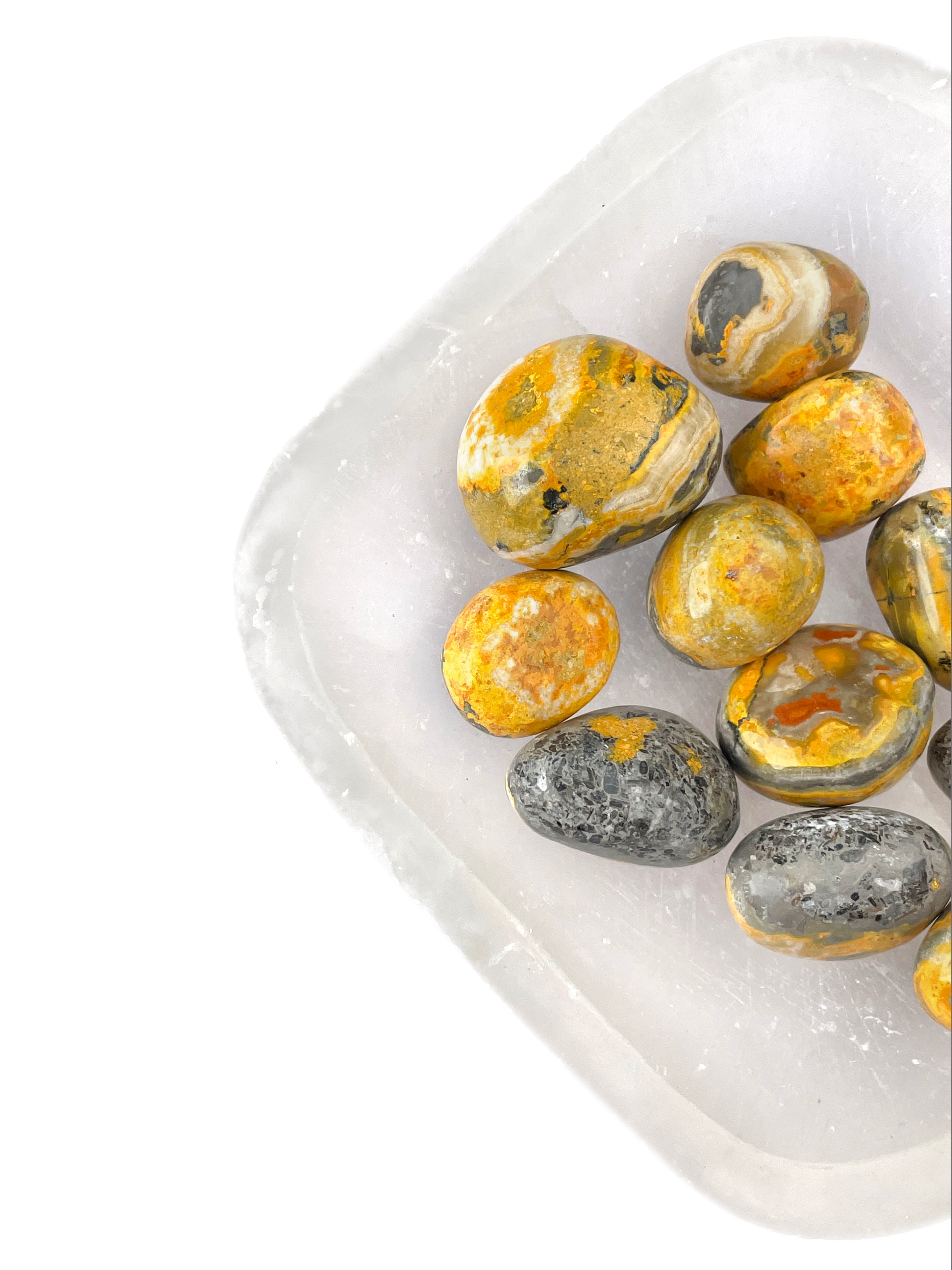 Bumblebee Jasper Tumbled Crystals | Bold Energy