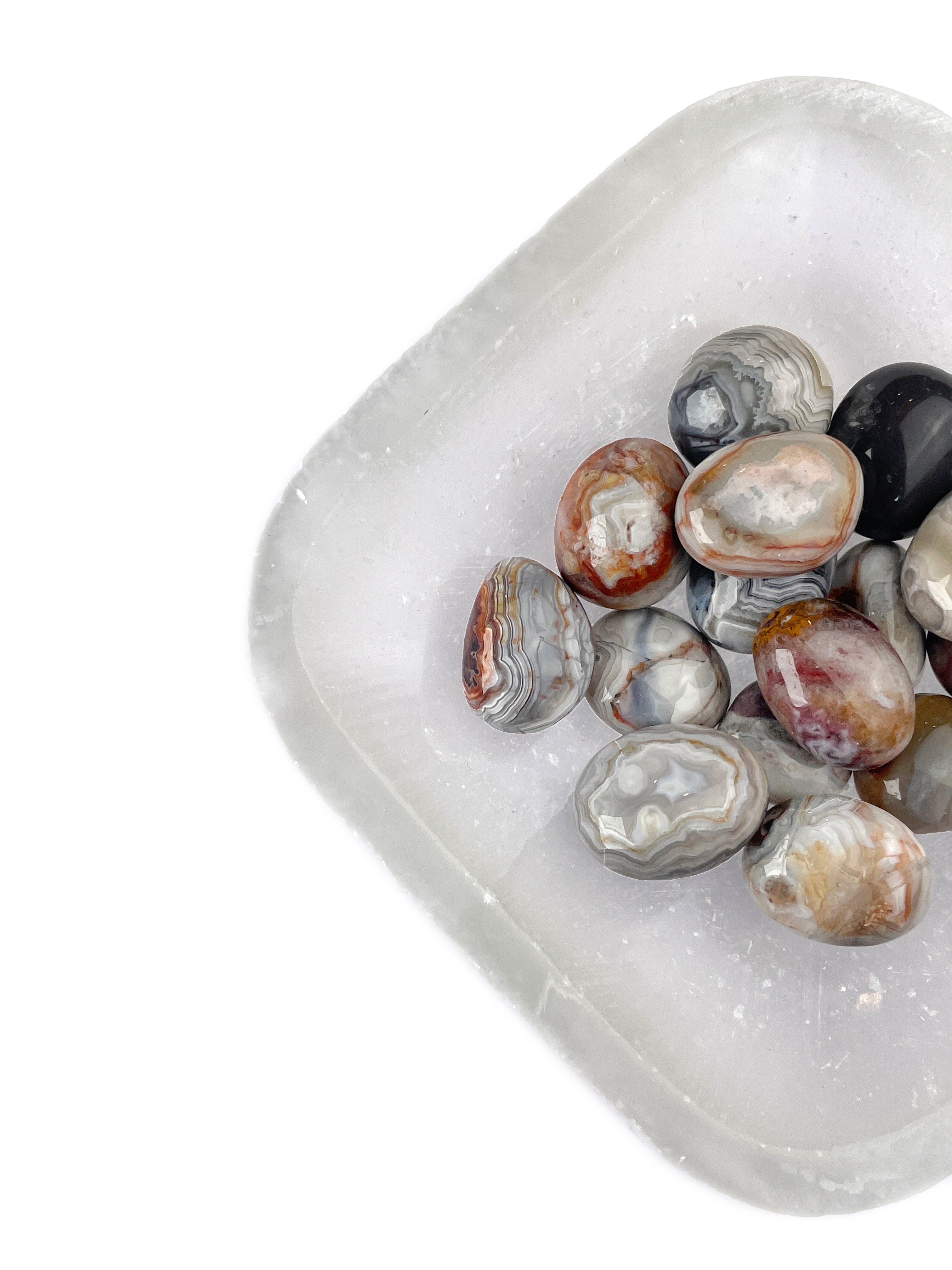 Crazy Lace Agate Tumbled Crystals | Flow of Joy