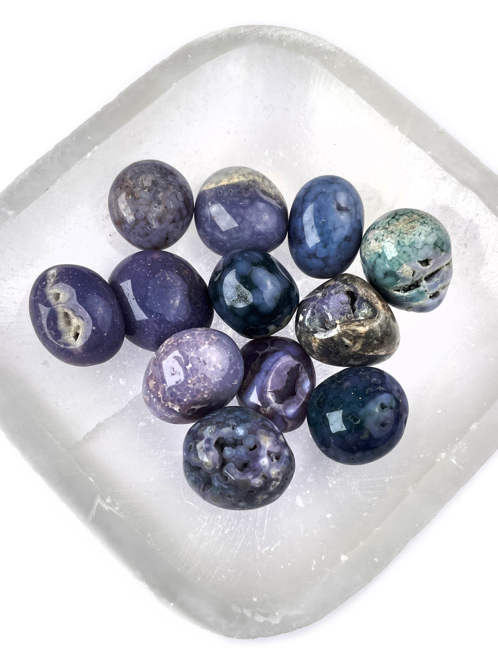 Grape Agate Tumbled Crystals