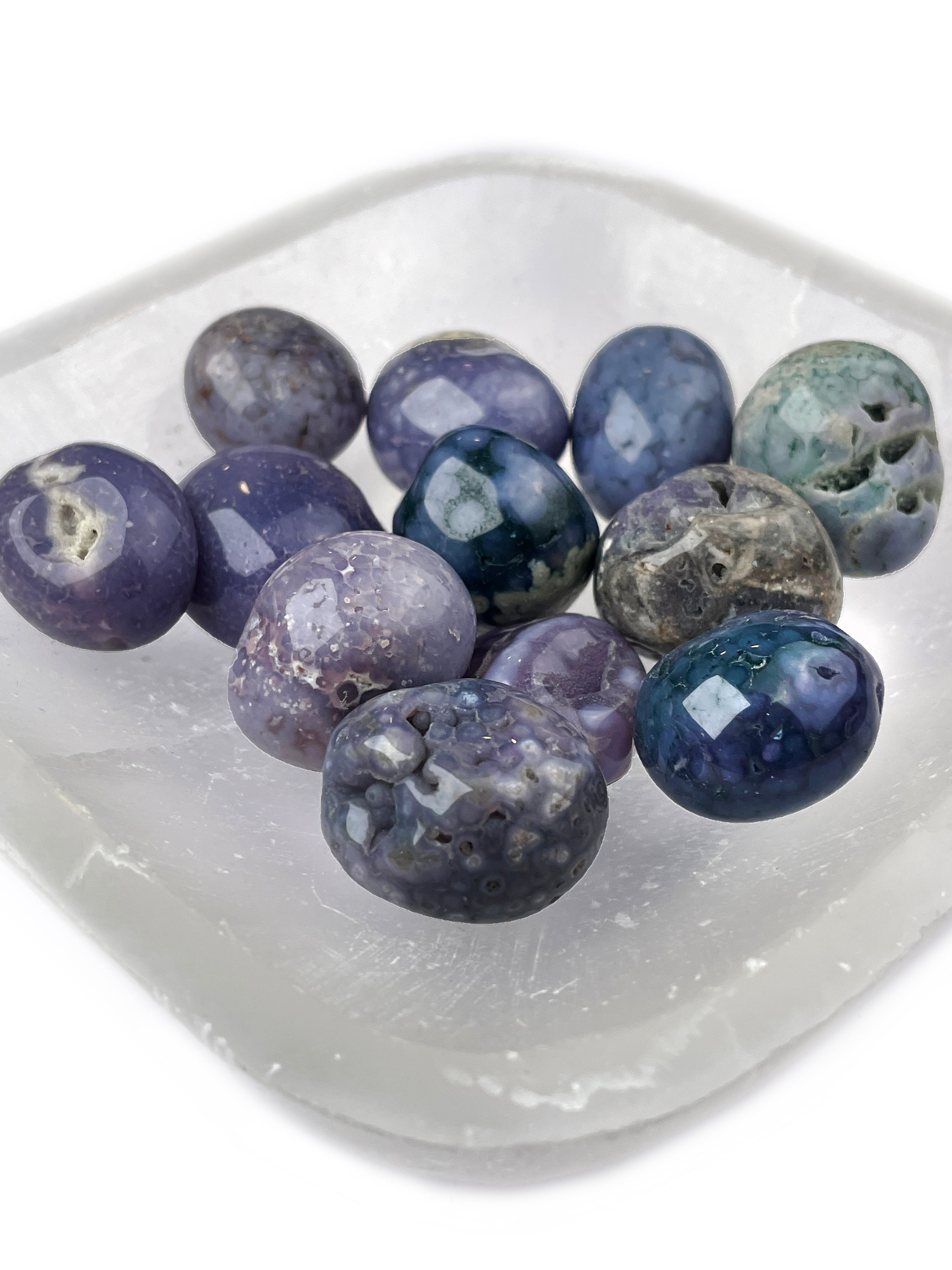 Grape Agate Tumbled Crystals