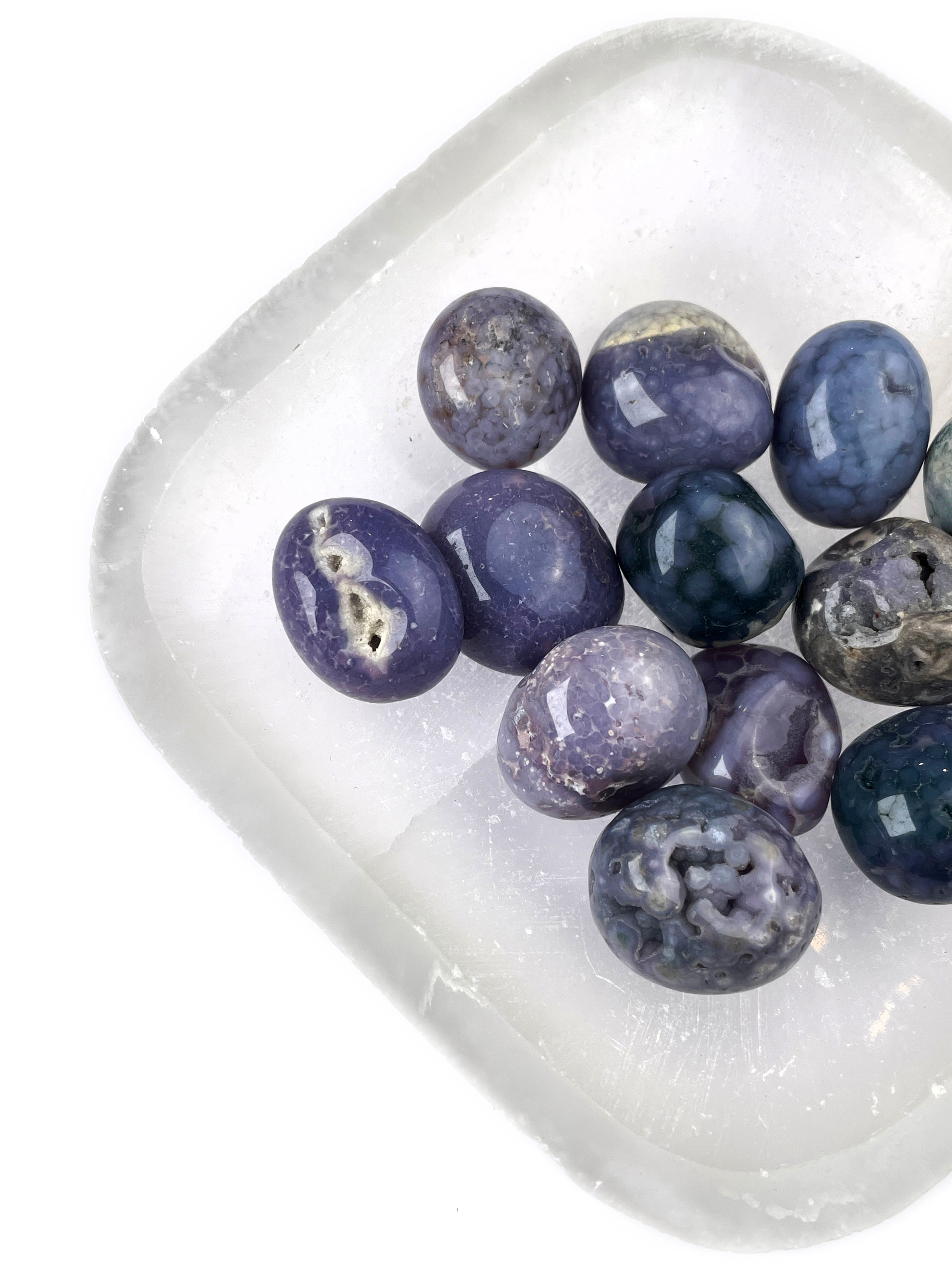Grape Agate Tumbled Crystals