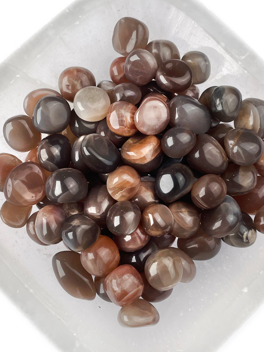 Mauve Moonstone Tumbled Crystals | Gentle Intuition