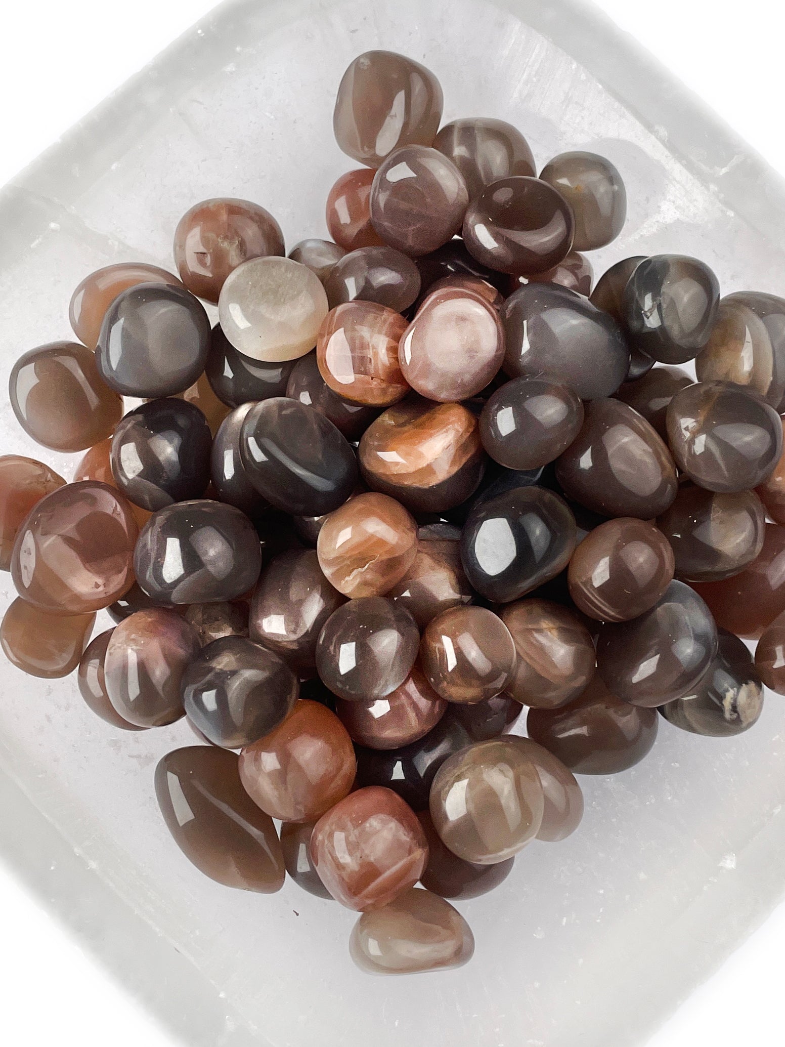 Mauve Moonstone Tumbled Crystals | Gentle Intuition