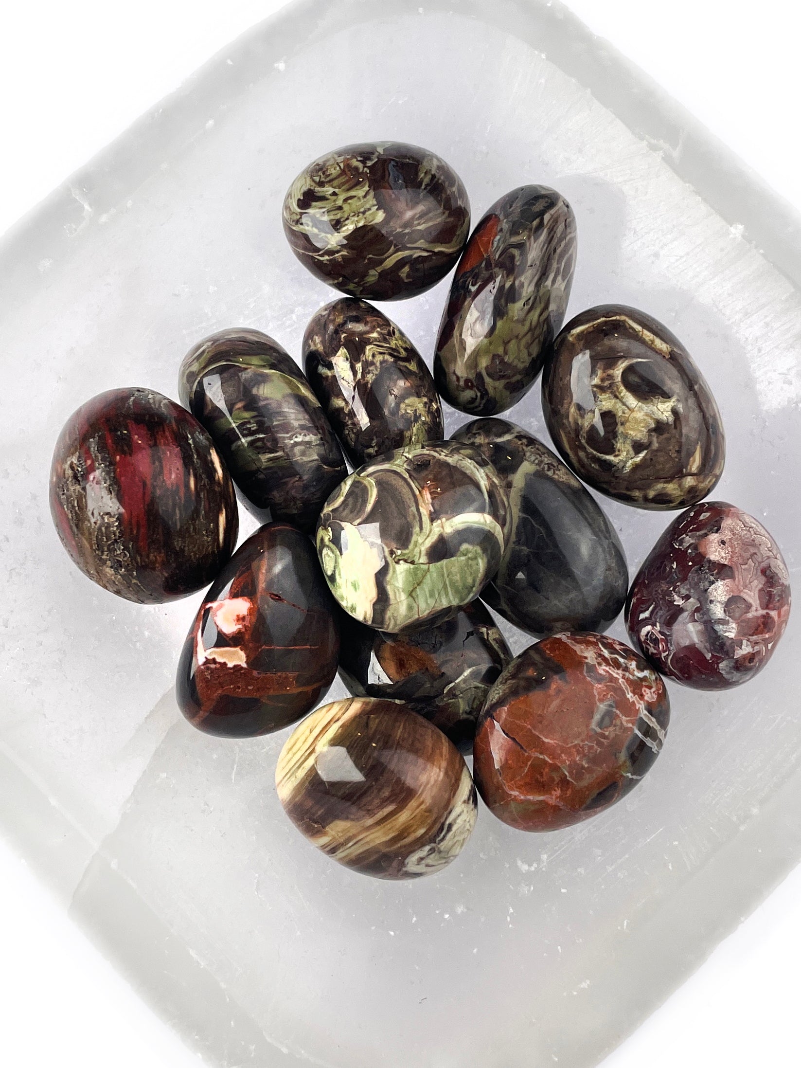 Money Agate Tumbled Crystals | Prosperity Flow
