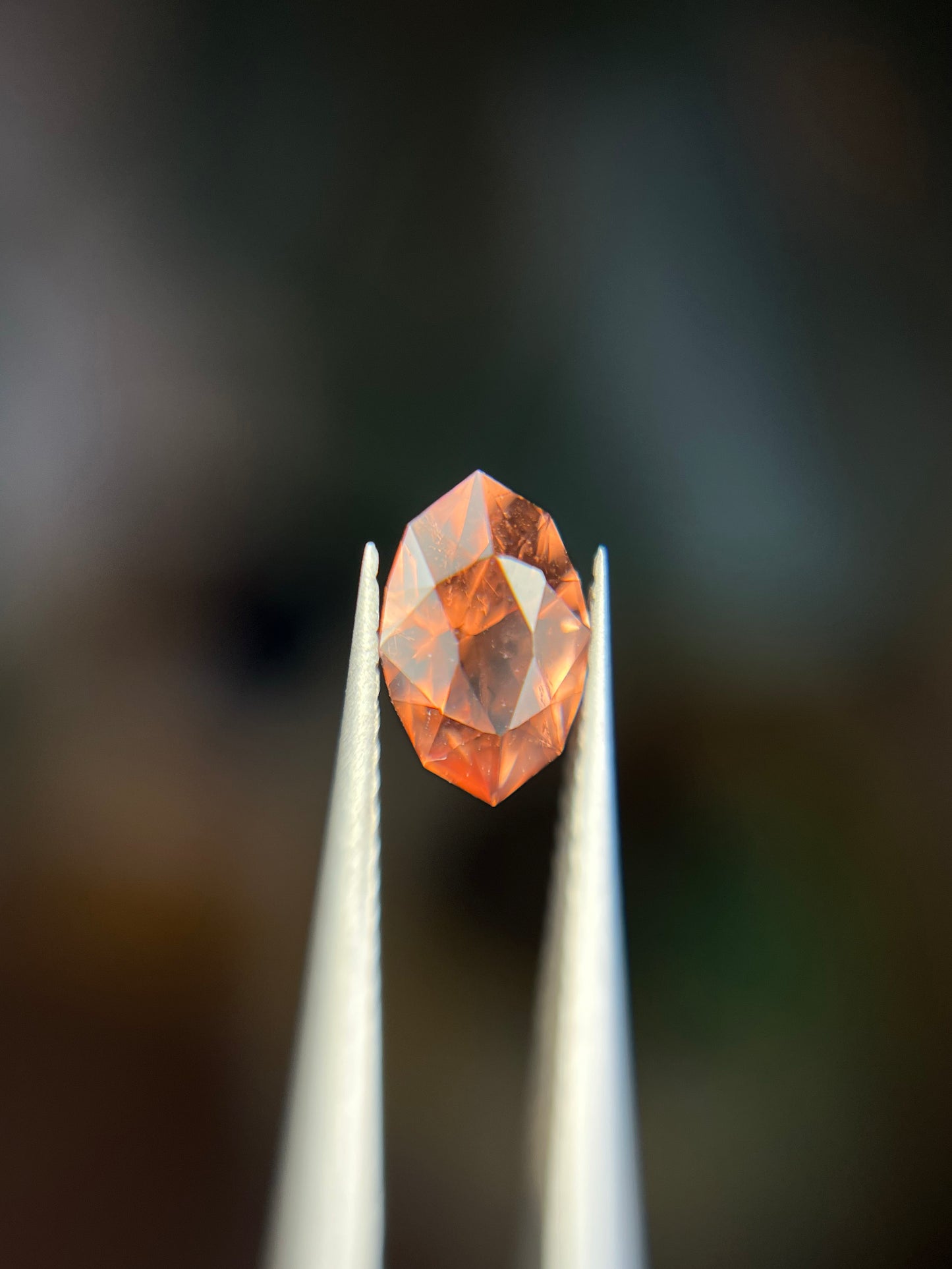 0.66 Carat Orange Tourmaline, Loose Gemstone, Fiery Orange, Marquise Cut, Mined in Tanzania