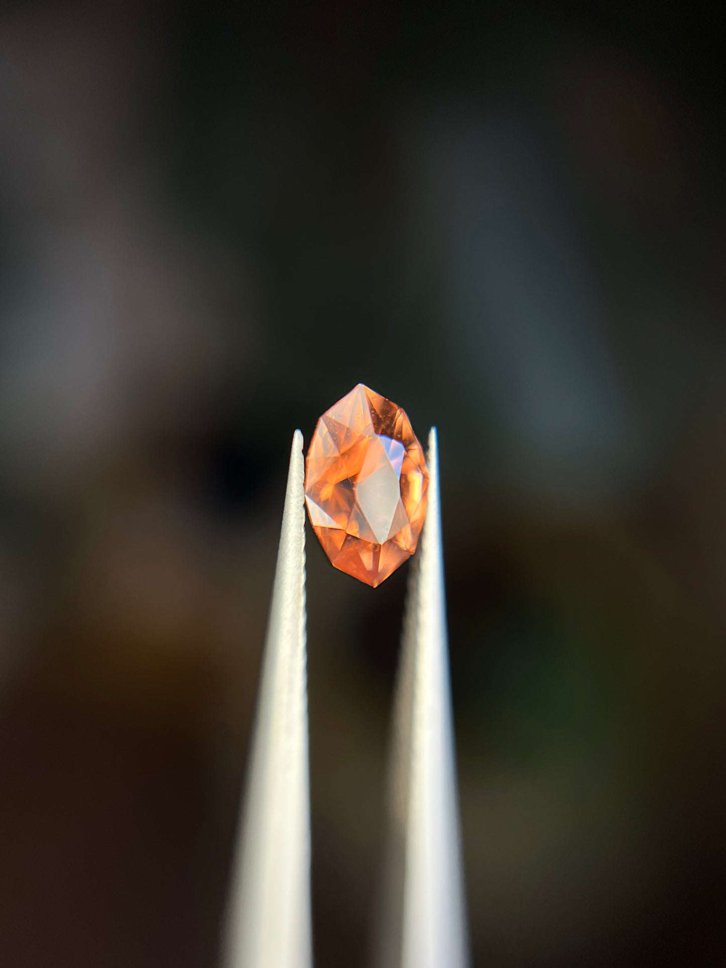 0.66 Carat Orange Tourmaline, Loose Gemstone, Fiery Orange, Marquise Cut, Mined in Tanzania
