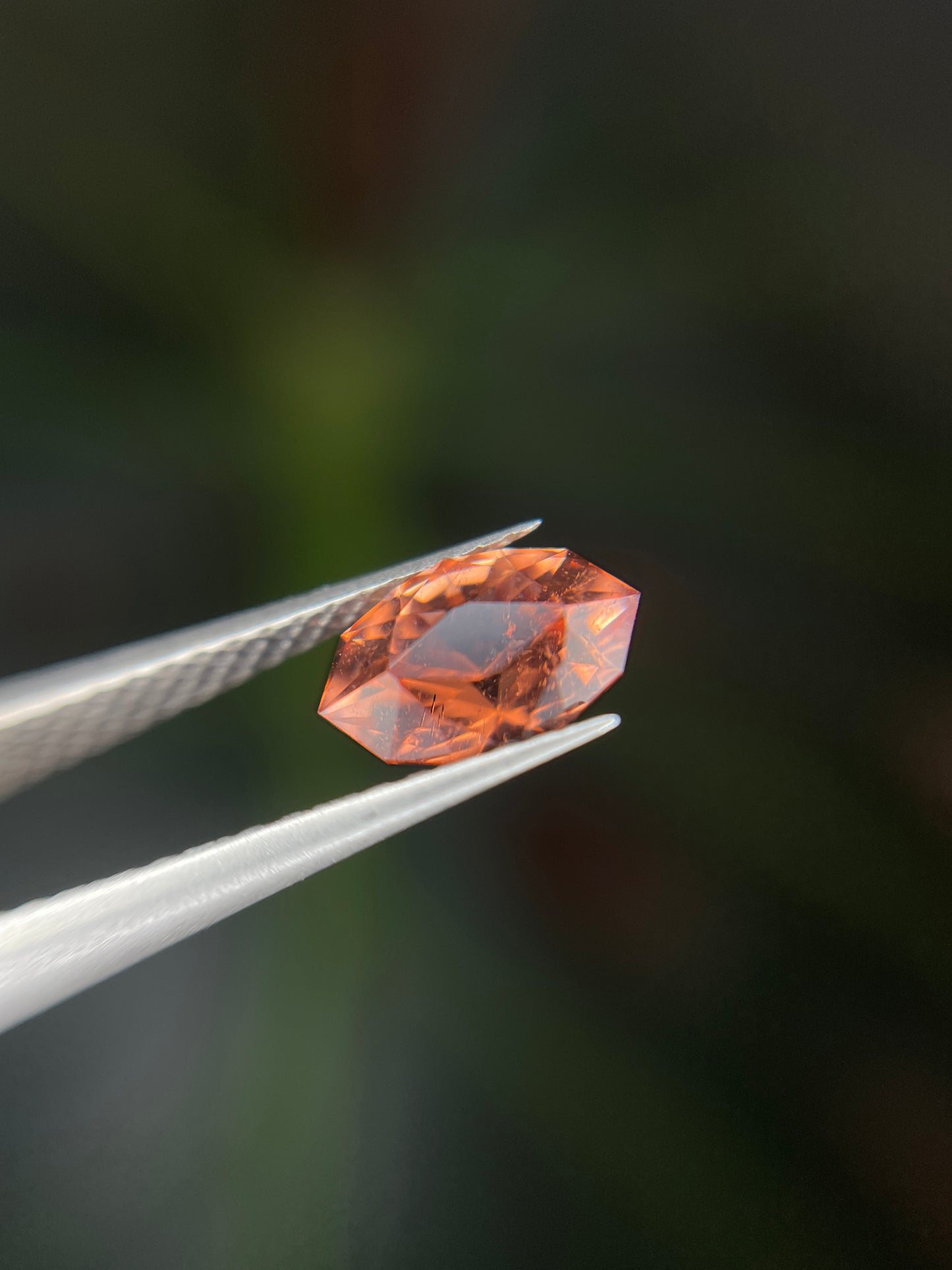 0.66 Carat Orange Tourmaline, Loose Gemstone, Fiery Orange, Marquise Cut, Mined in Tanzania