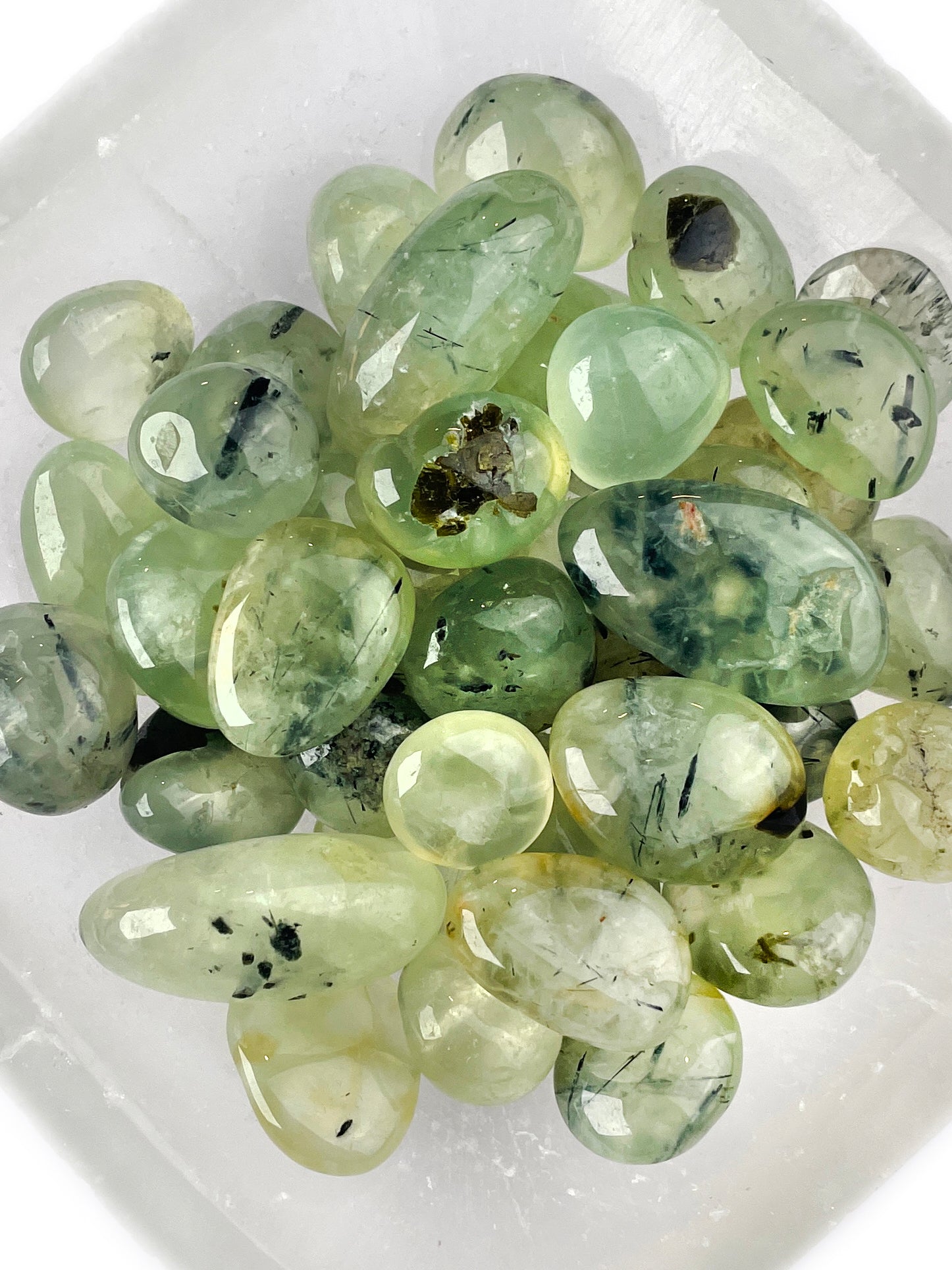 Prehnite Tumbled Crystals | Heal the Healer