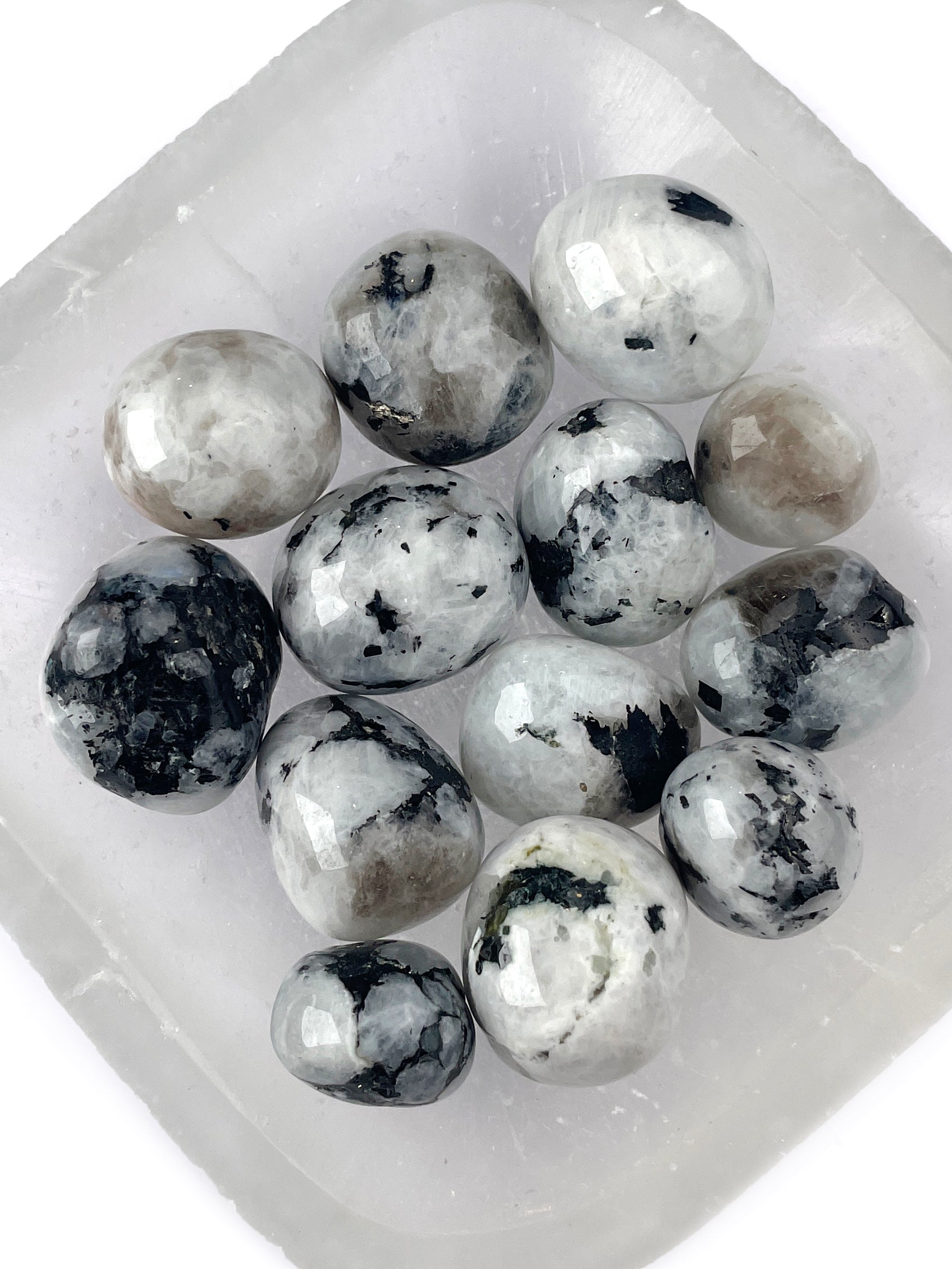 Rainbow Moonstone Tumbled Crystals | Goddess Light
