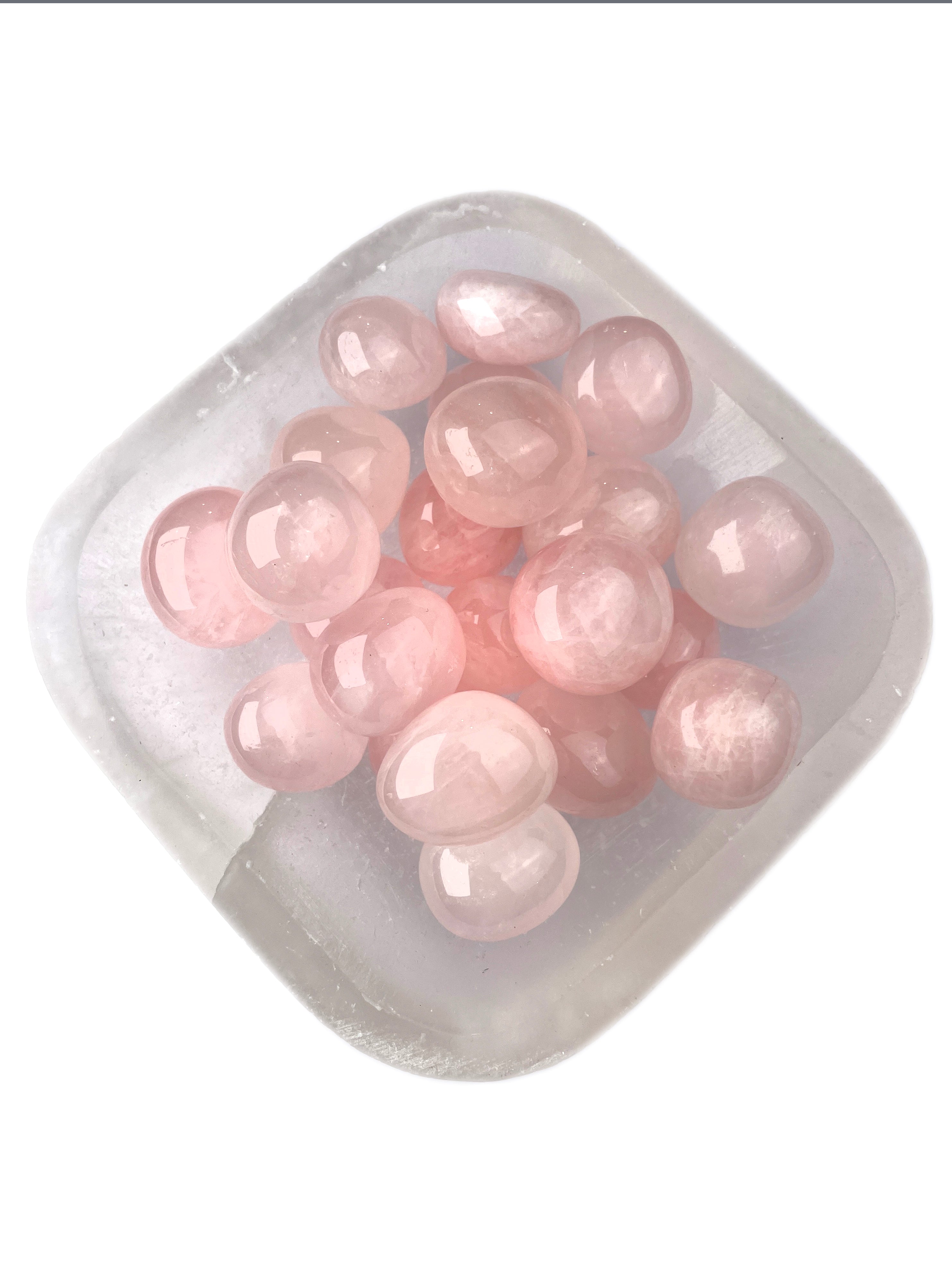 Rose Quartz Tumbled Crystals | Heart's Embrace