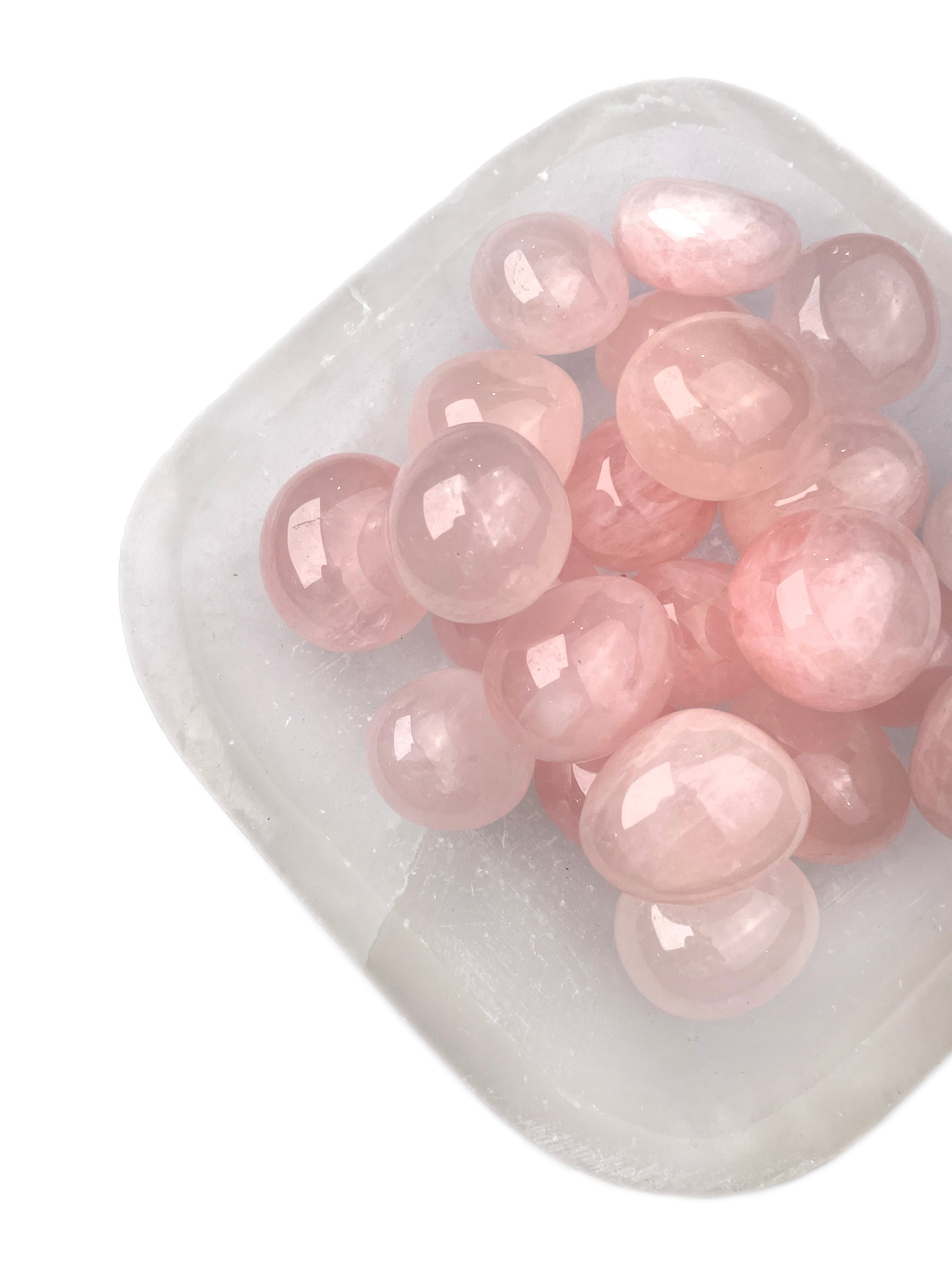 Rose Quartz Tumbled Crystals | Heart's Embrace