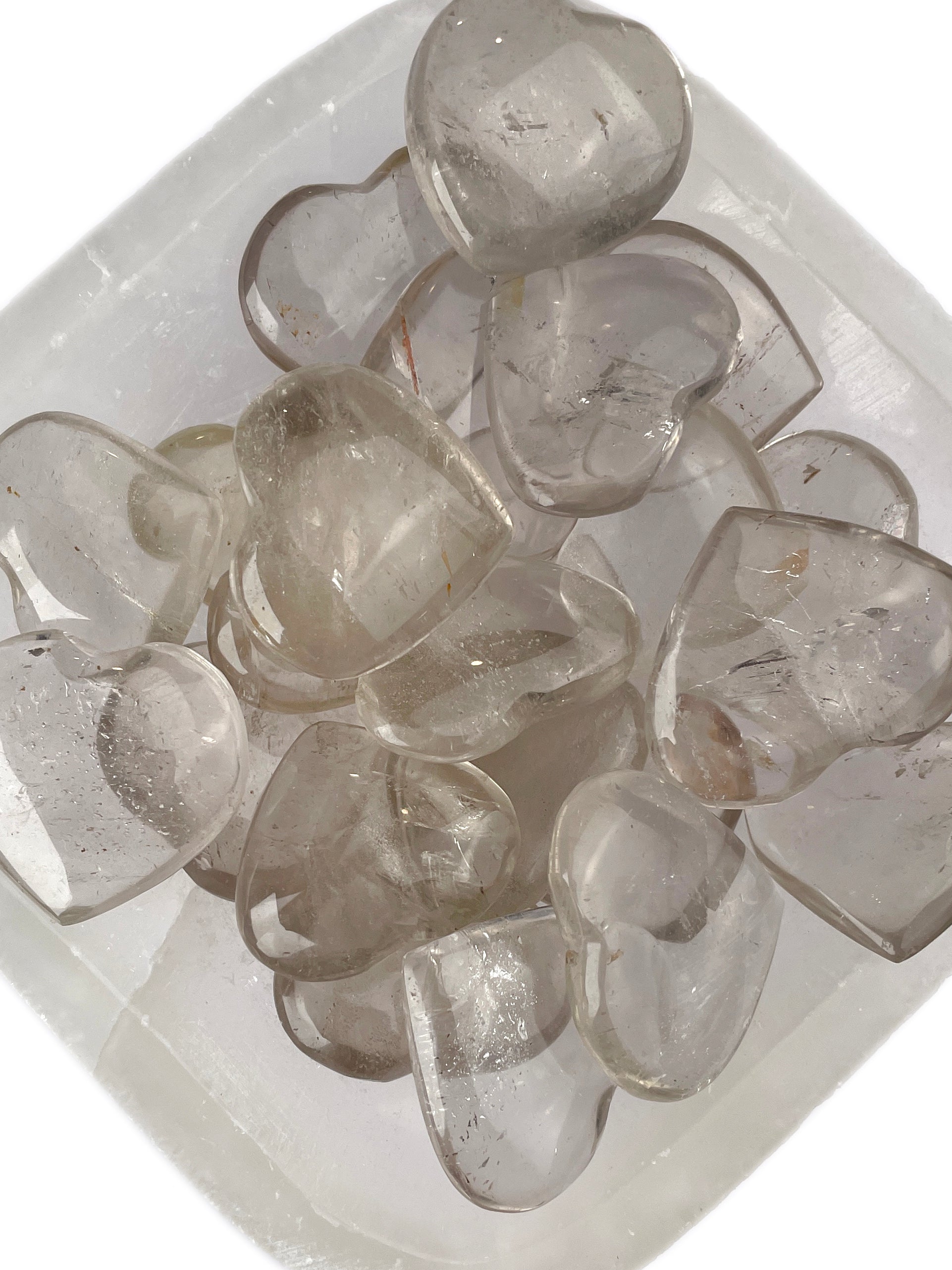 Smoky Quartz Hearts