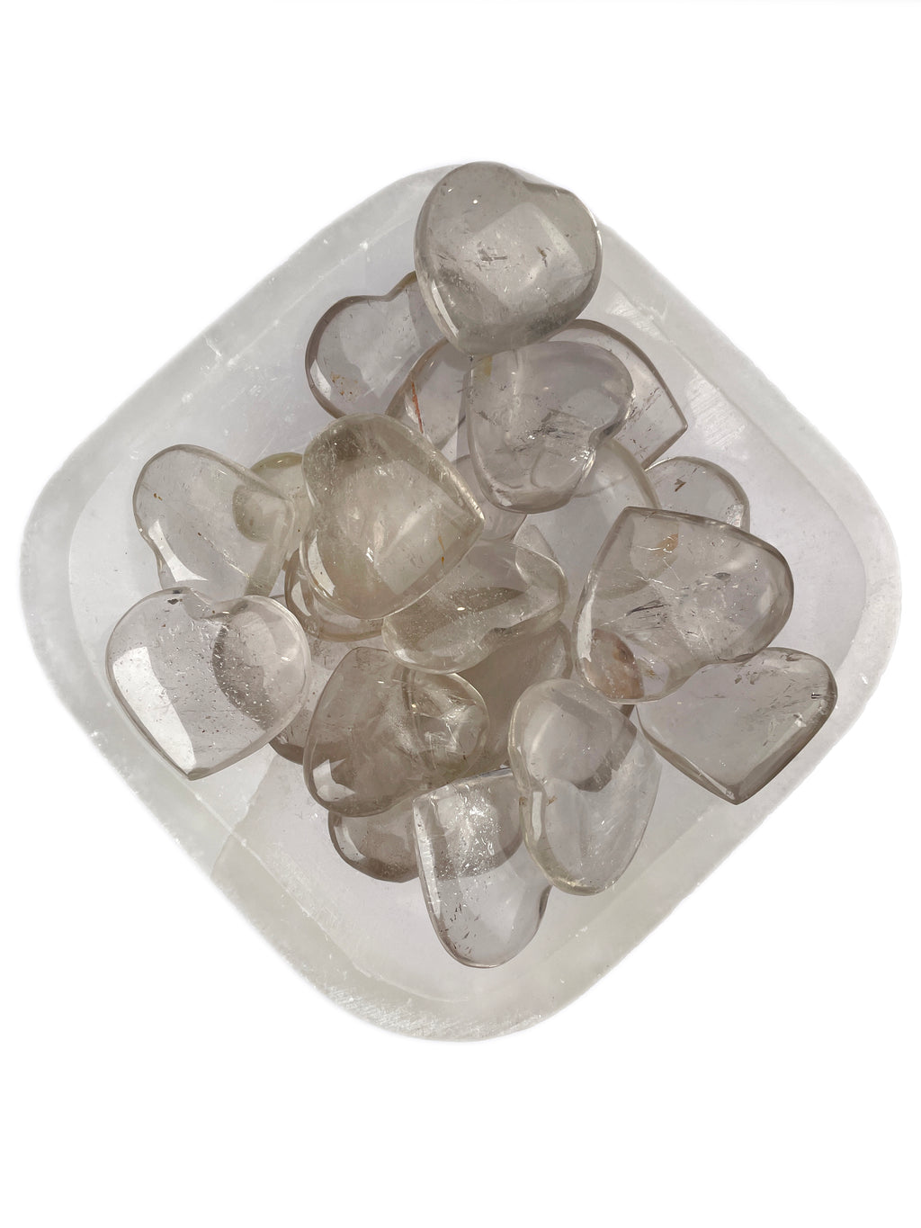 Smoky Quartz Hearts
