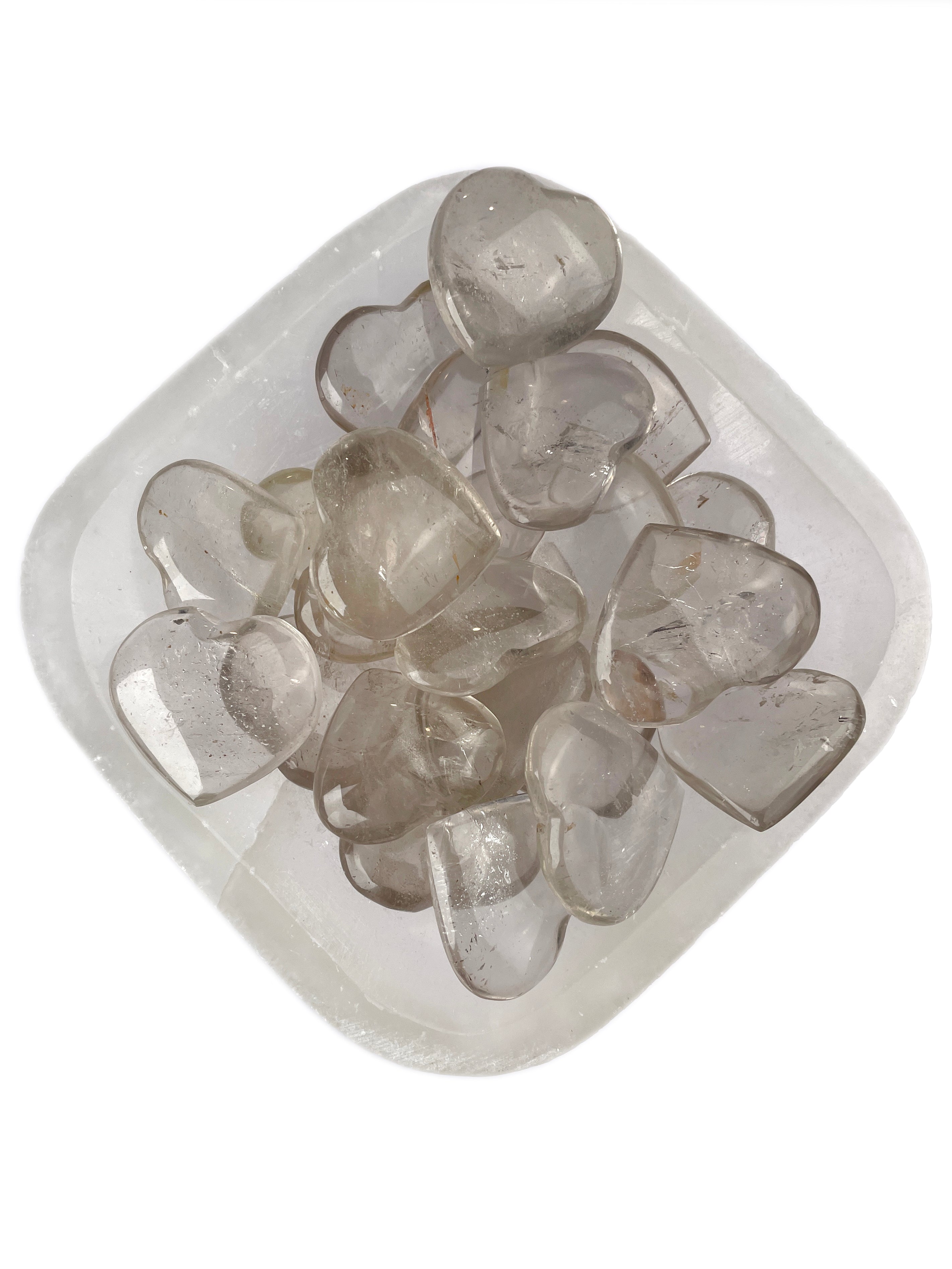 Smoky Quartz Hearts