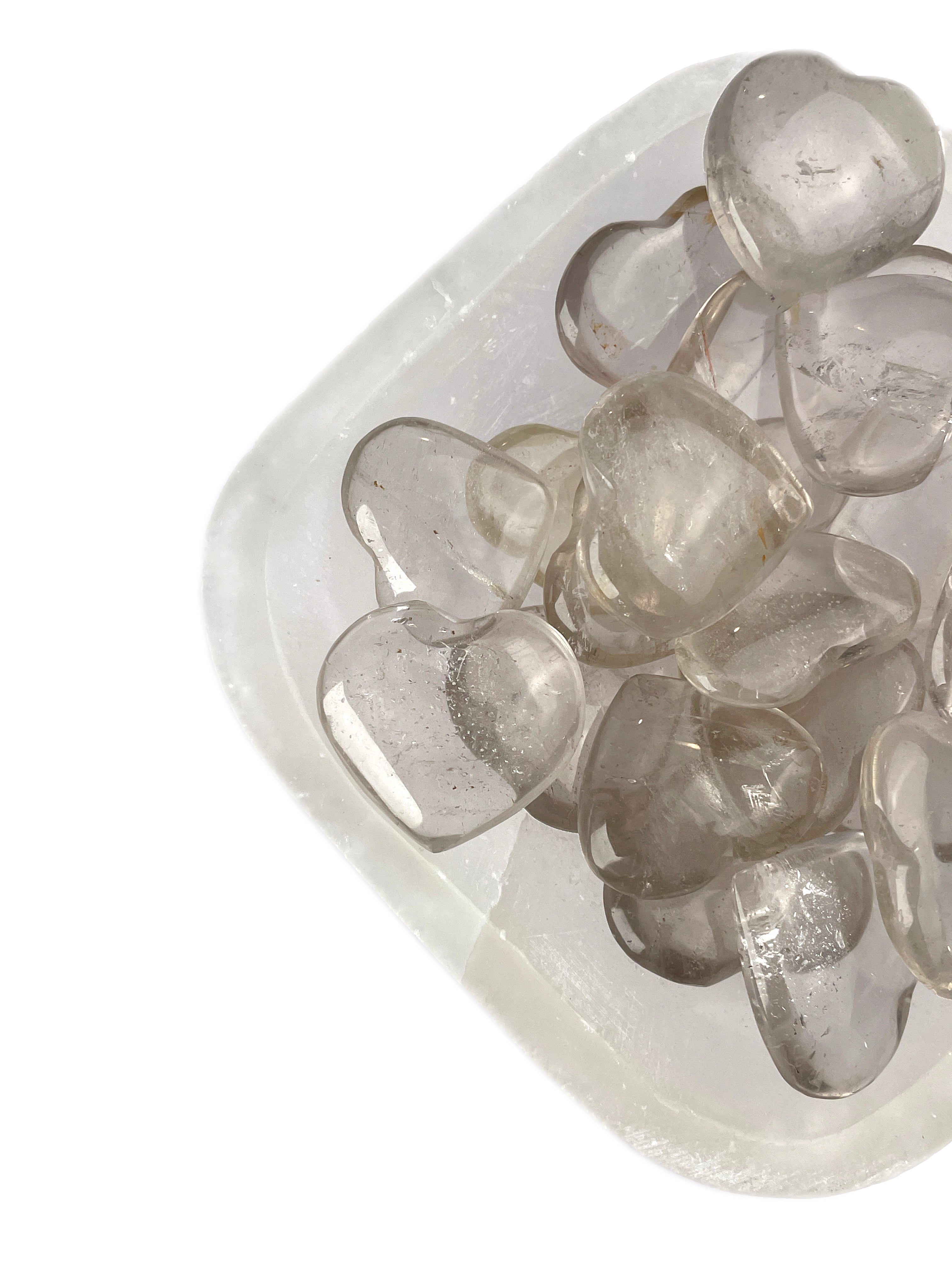 Smoky Quartz Hearts