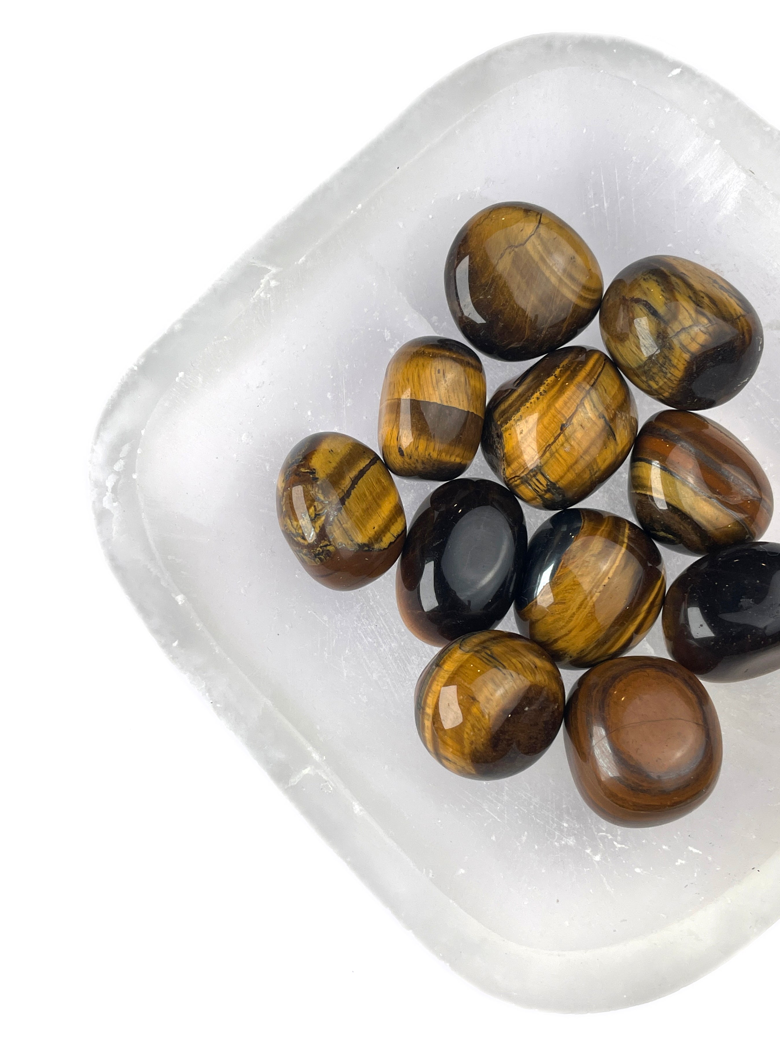 Tiger's Eye Tumbled Crystals | Courage & Focus